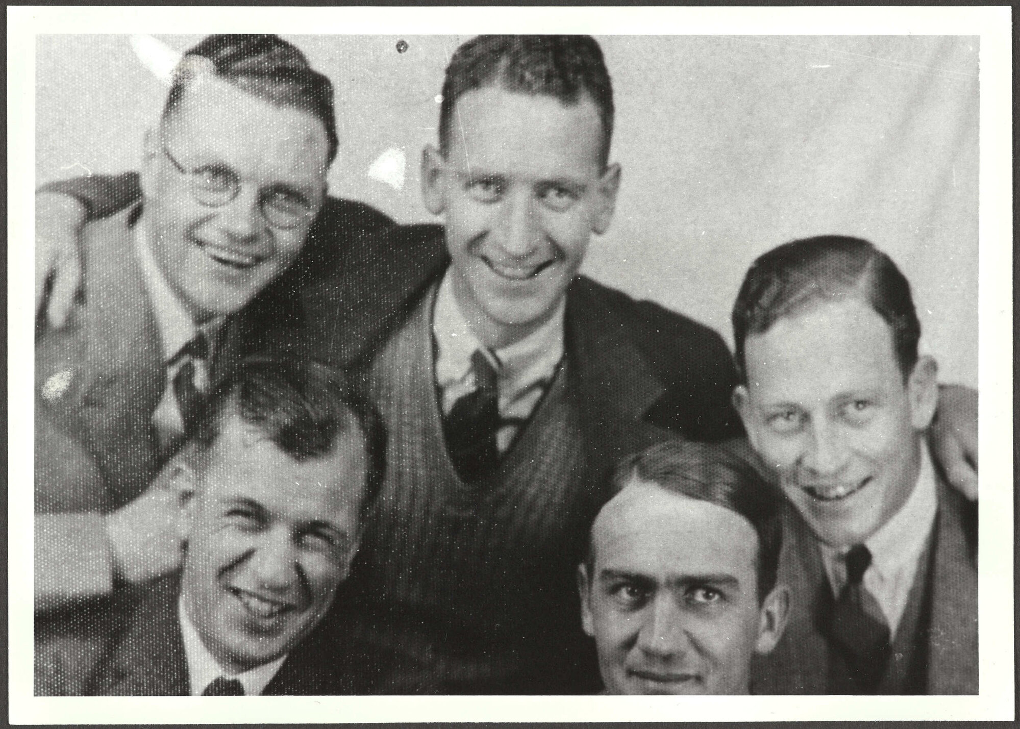 Fifth year medical students, J.L. McIvor, John Borrie, J. Simcock, Jim McVeigh and David L. Cropp