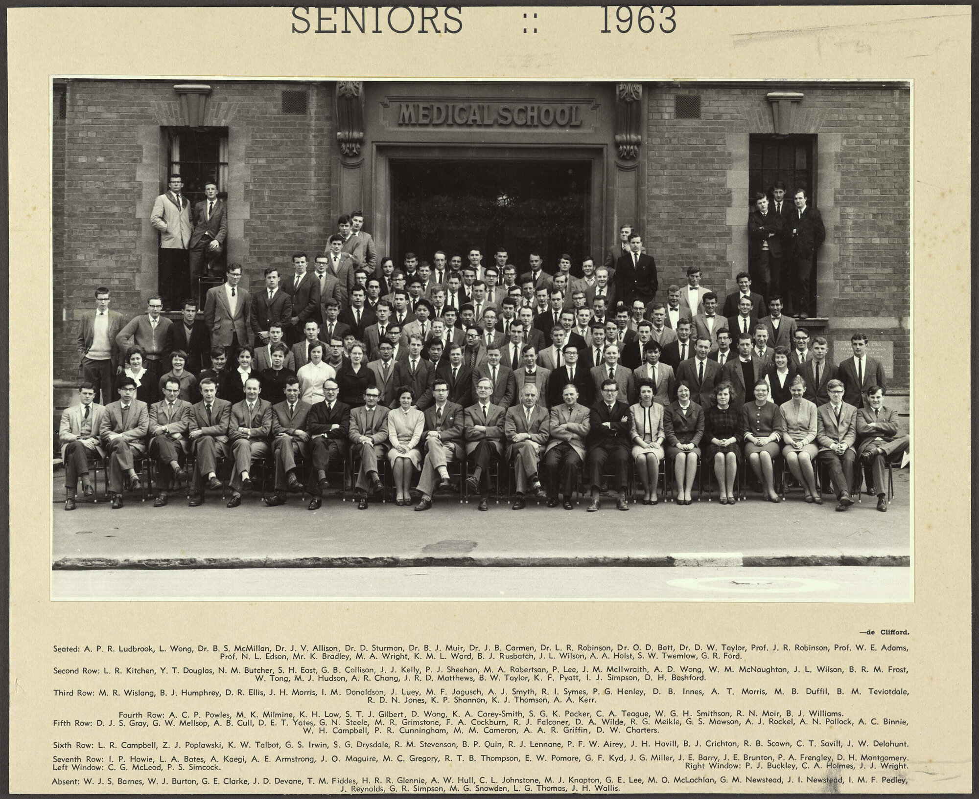 Medical School seniors