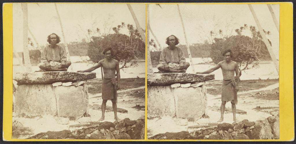 Chief and Tomb at Noatau, Rotumah [Rotuma]