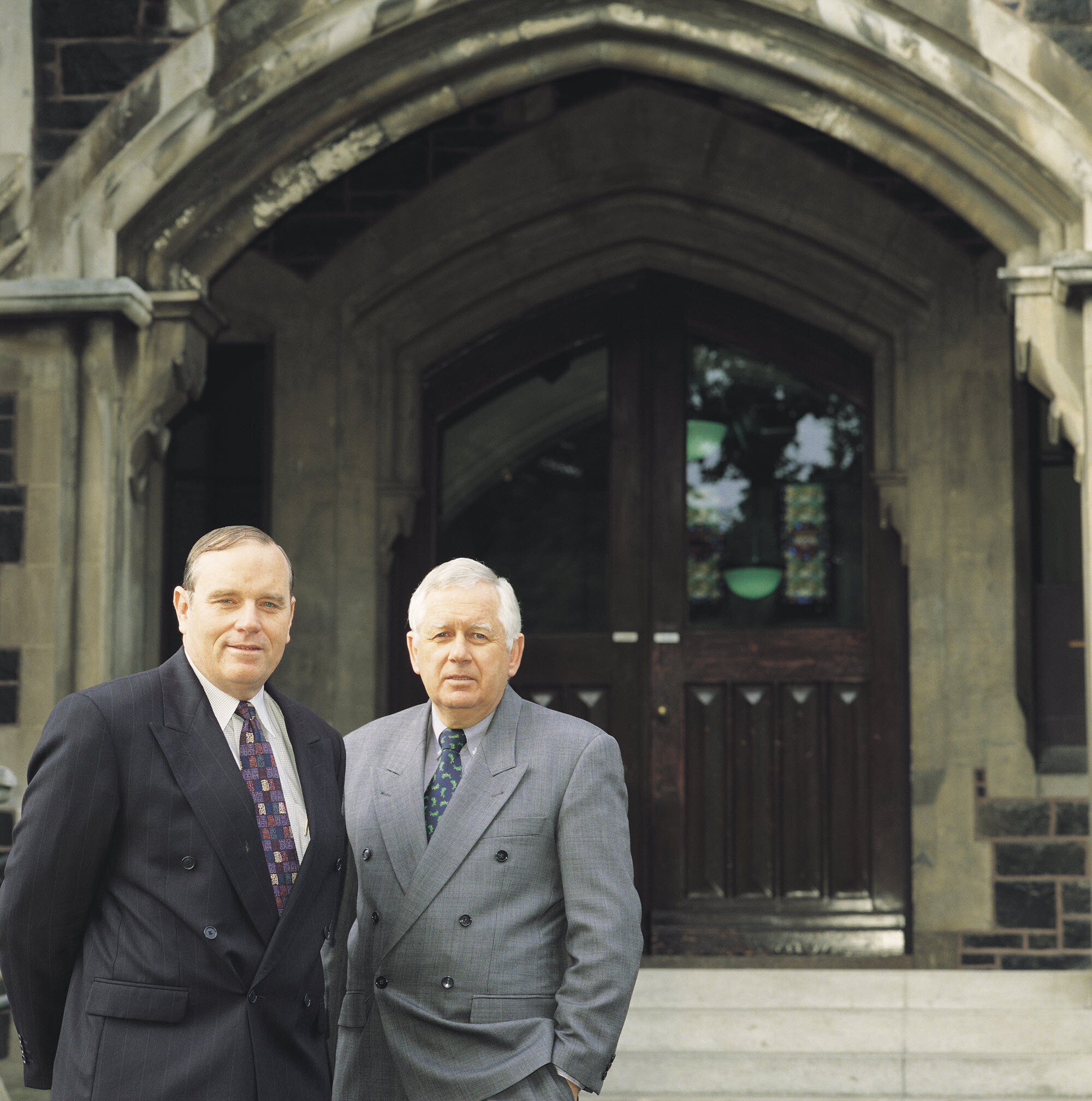 Deputy Vice-Chancellor Dr Ian O. Smith, and Vice-Chancellor Dr Graeme Fogelberg