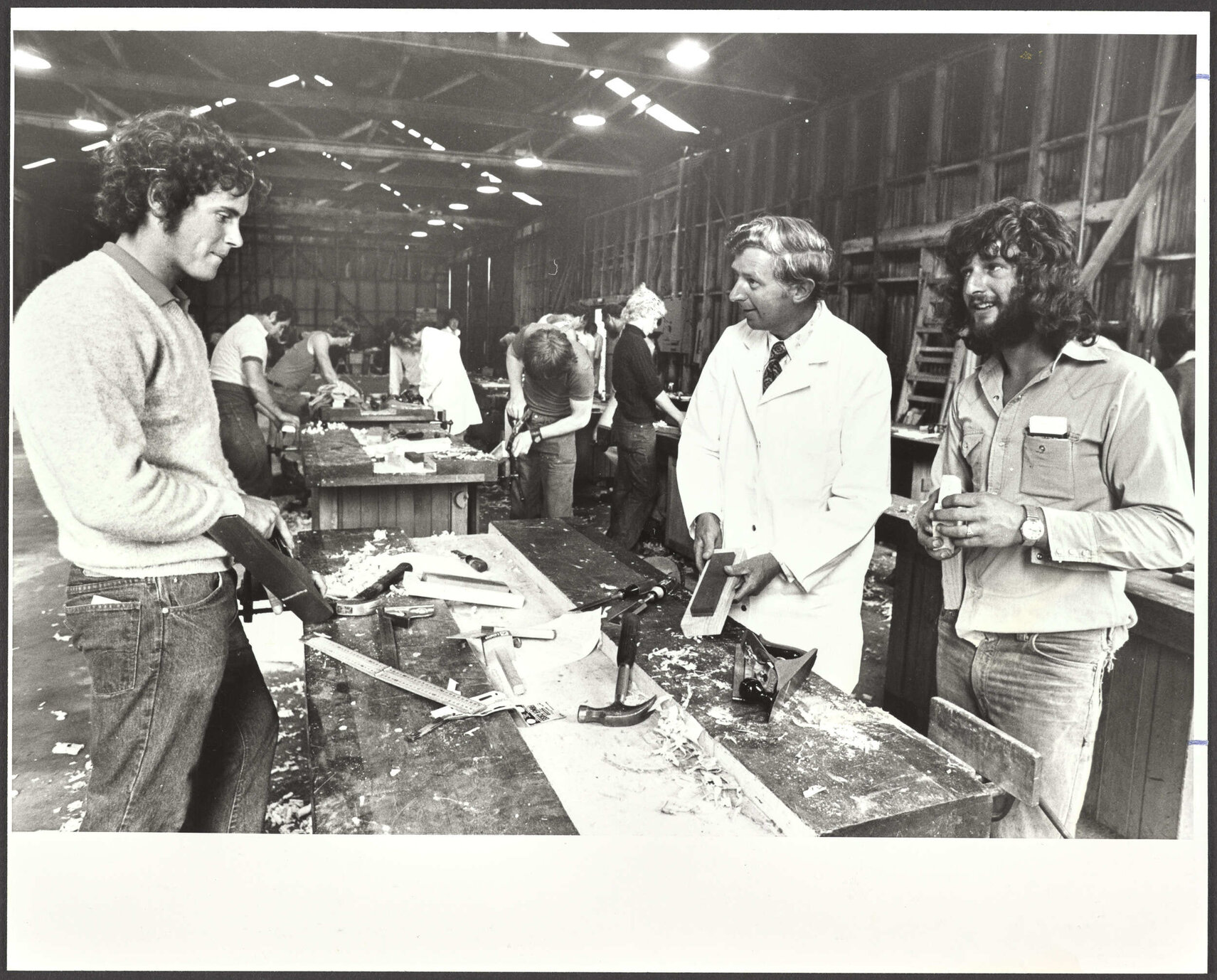 Building industry apprentices at Polytechnic, Dunedin