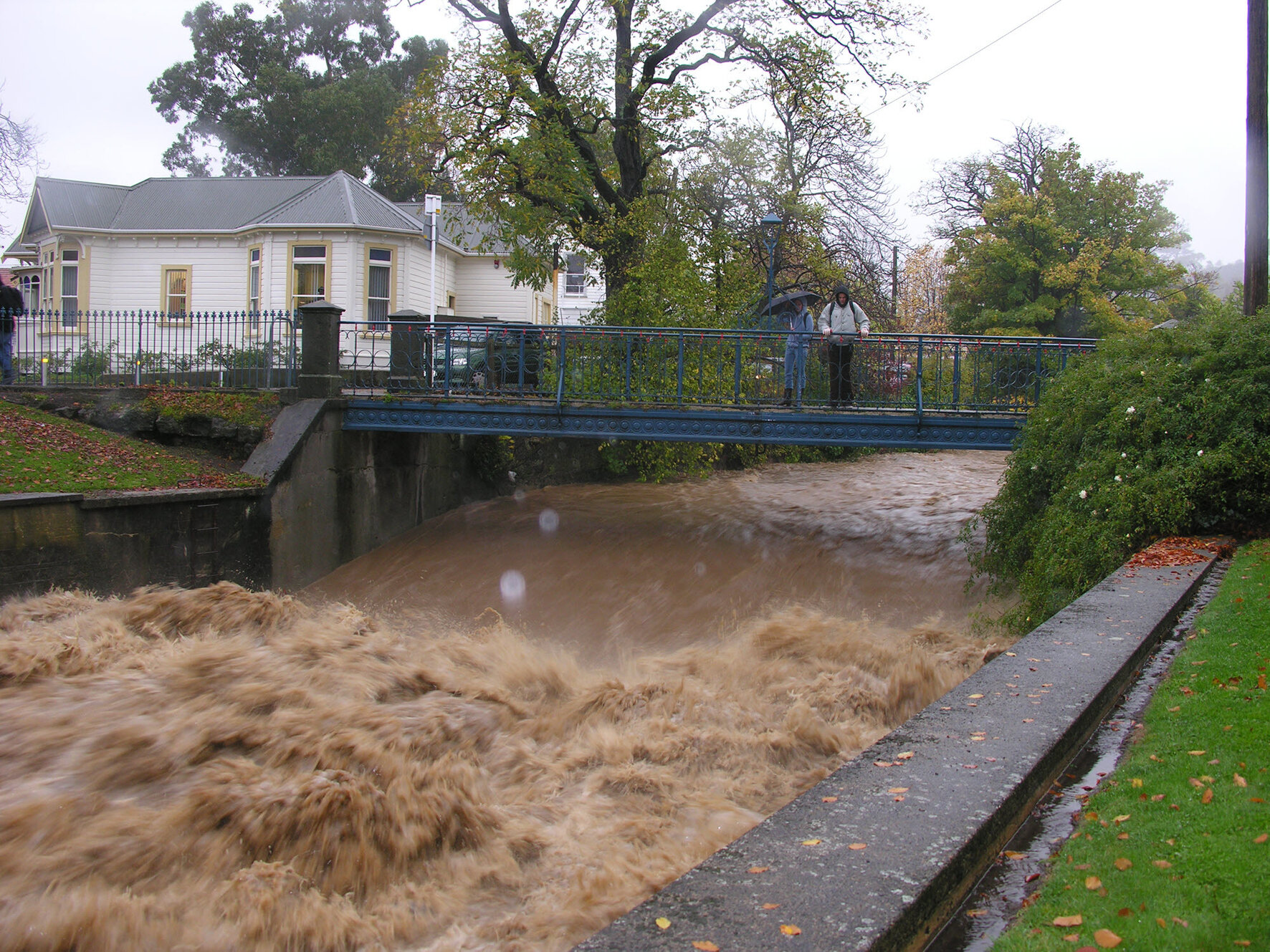 The Leith in flood