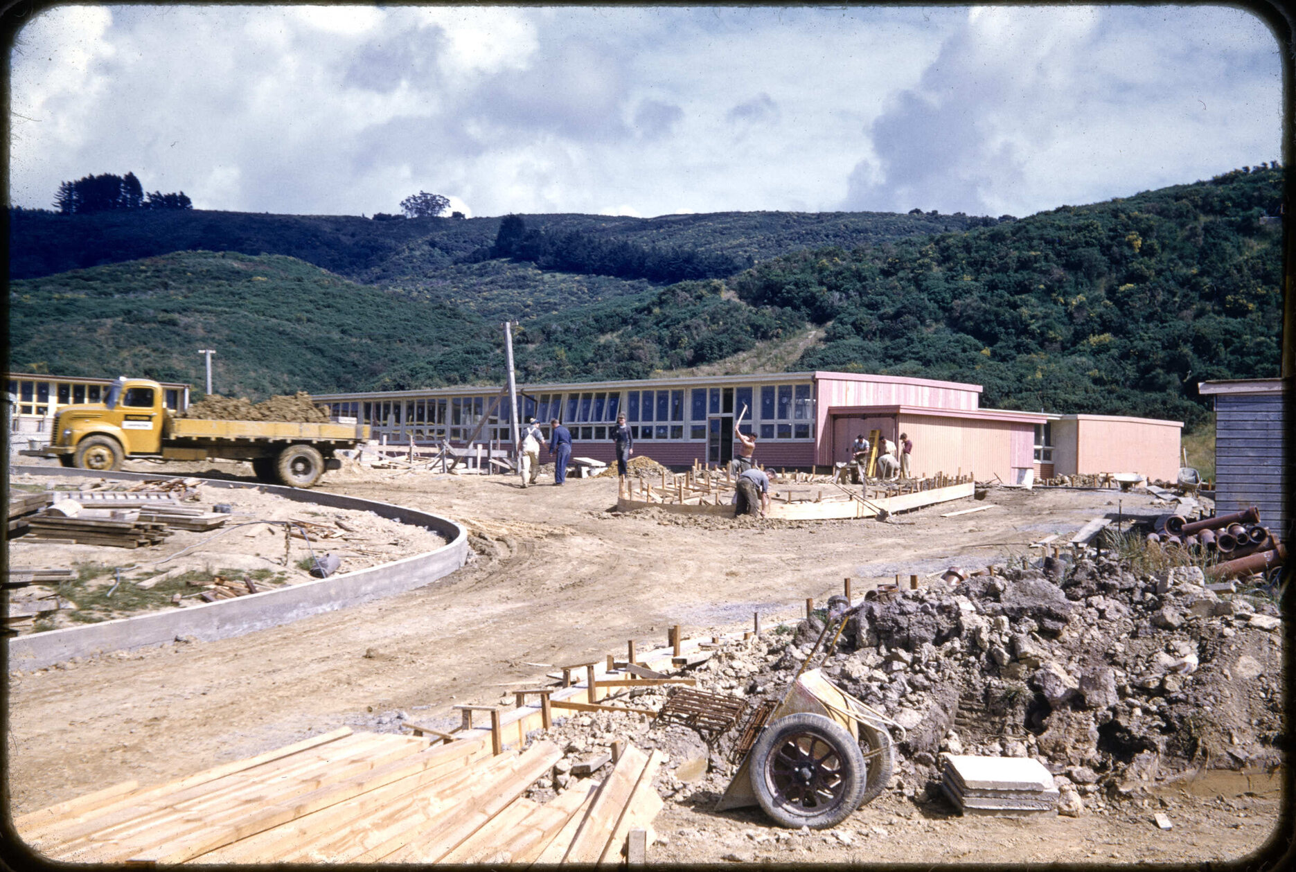 Kaikorai Valley High School under construction