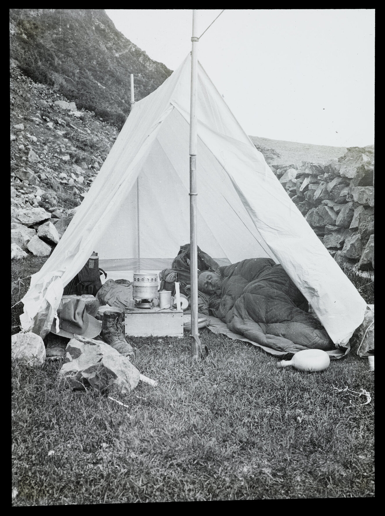 Base camp at Ball Hut