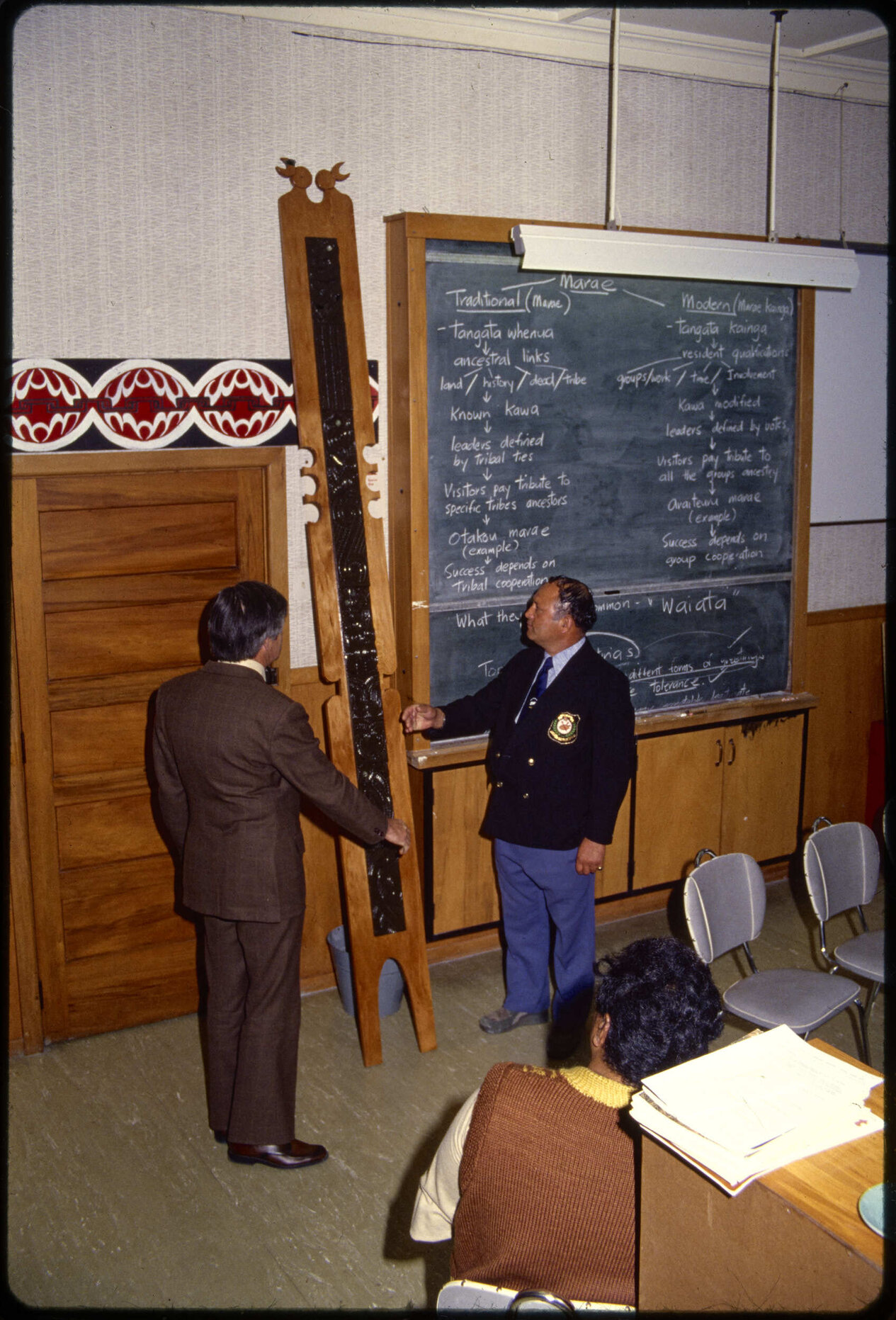 Unidentified event in Māori course classroom