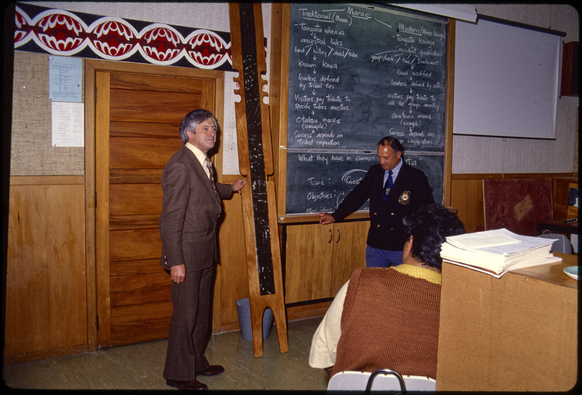Unidentified event in Māori course classroom