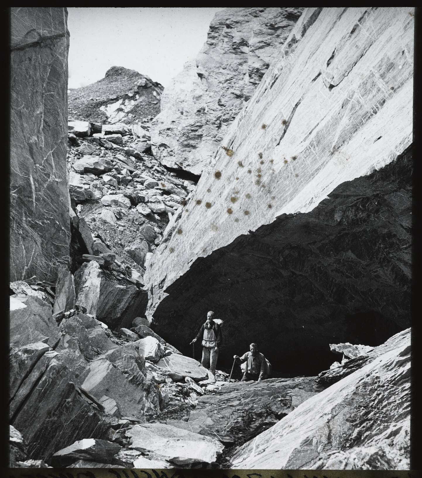 Edgar Williams and Angus Russell, Rock on McKerrow Glacier