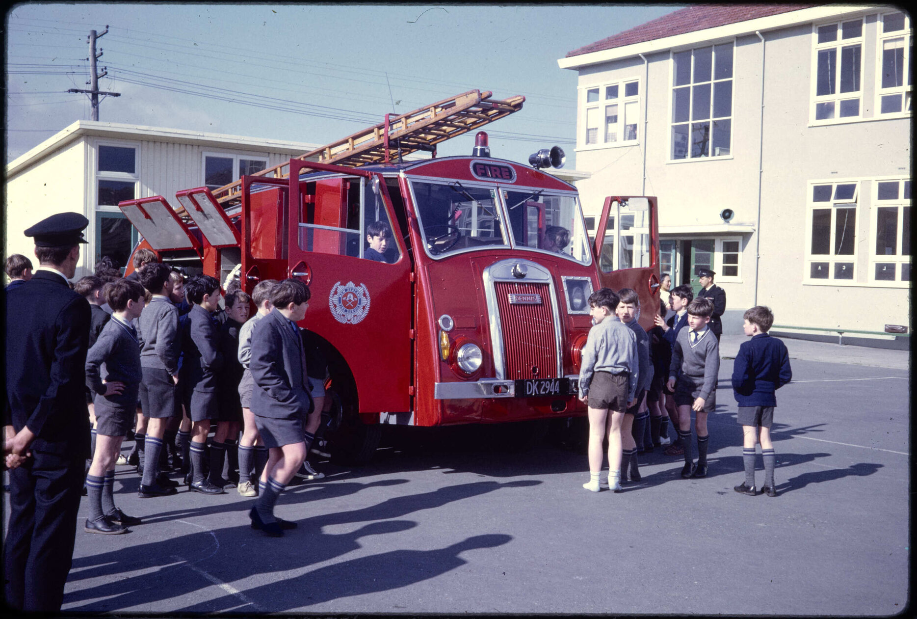 Dennis F8 fire appliance at St Edmund's School