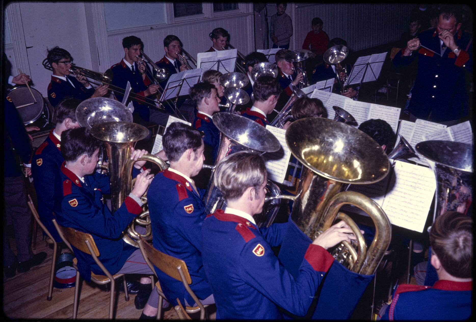 Brass band rehearsal