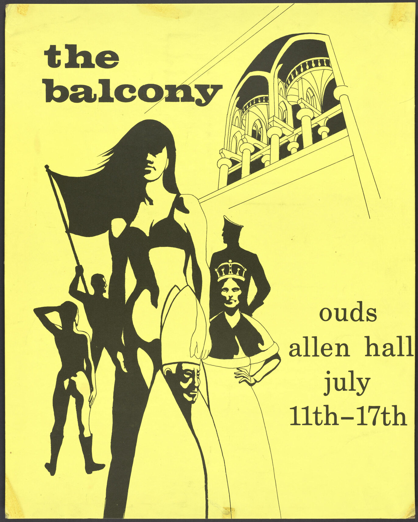 "the balcony ouds allen hall july 11th-17th"