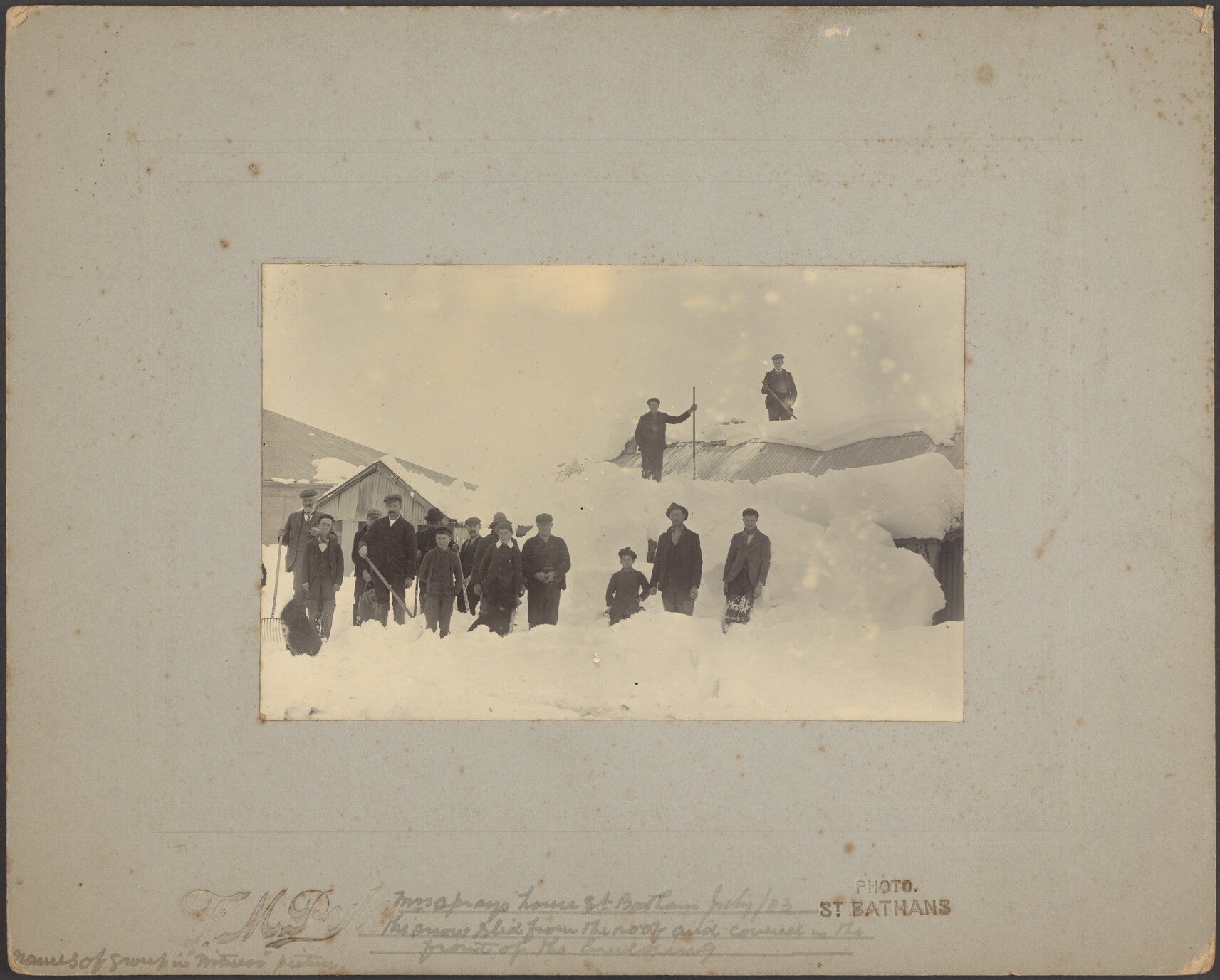Mrs Spray's house under snow, St Bathans