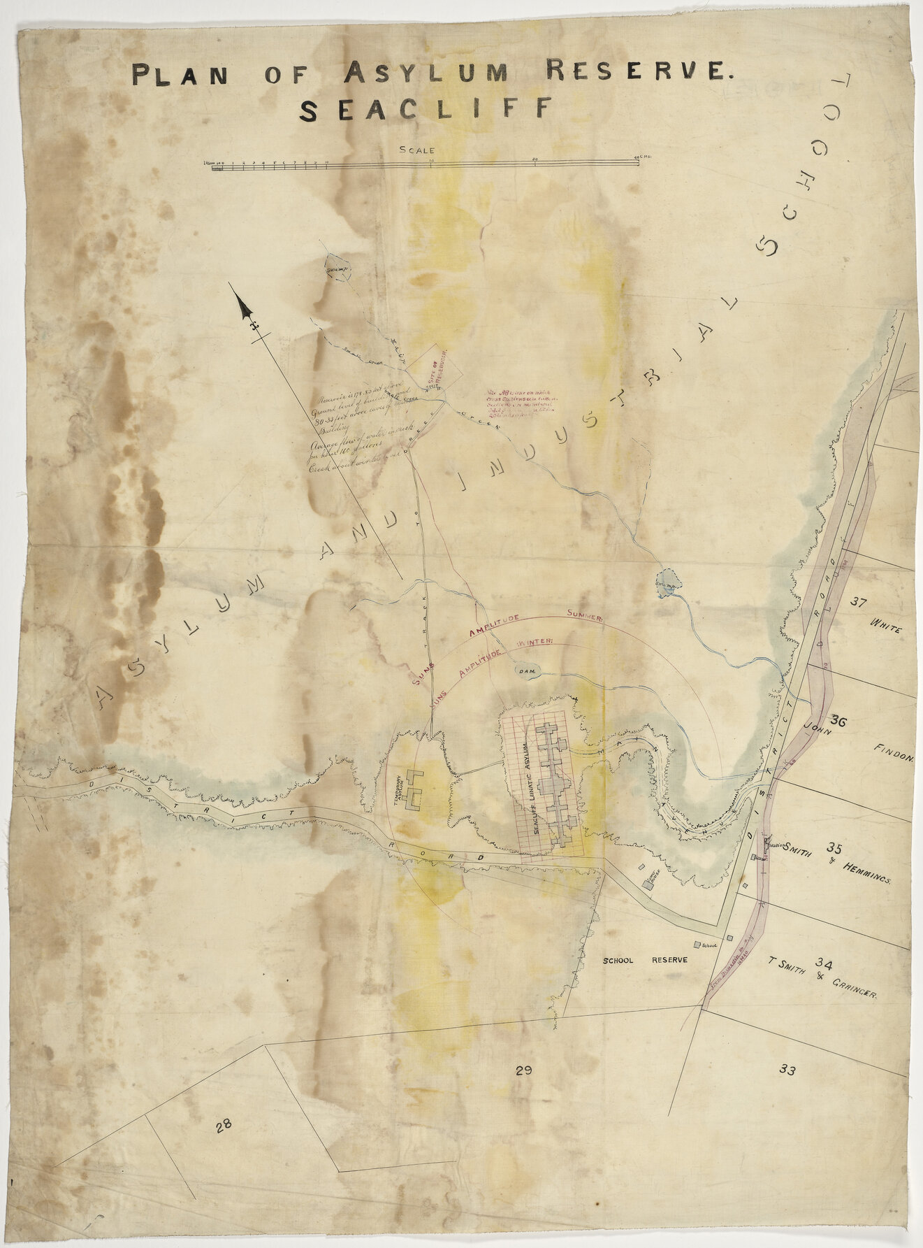 Plan of Asylum Reserve. Seacliff