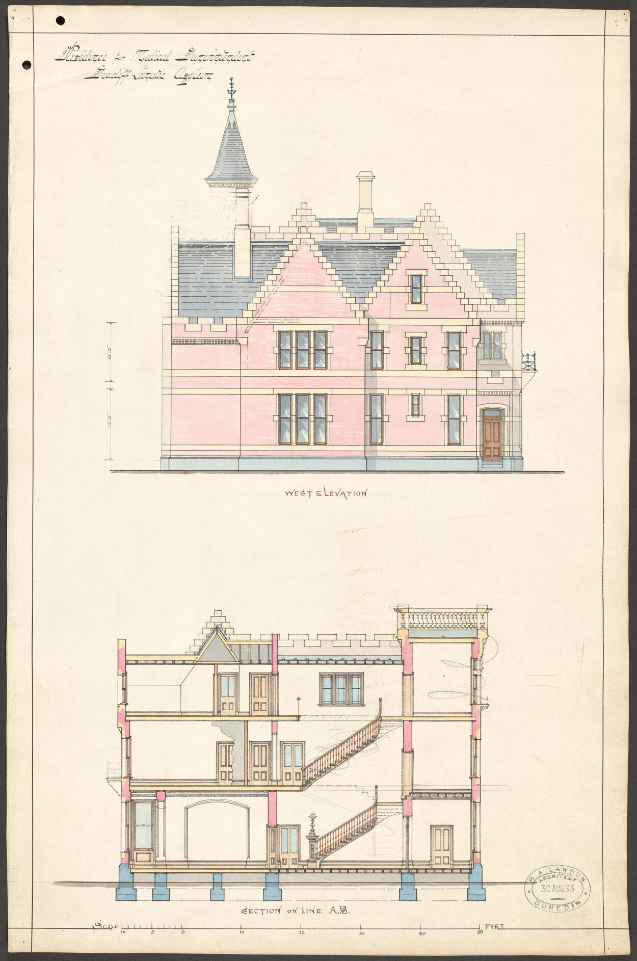 Residence for Medical Superintendent, Seacliff Lunatic Asylum