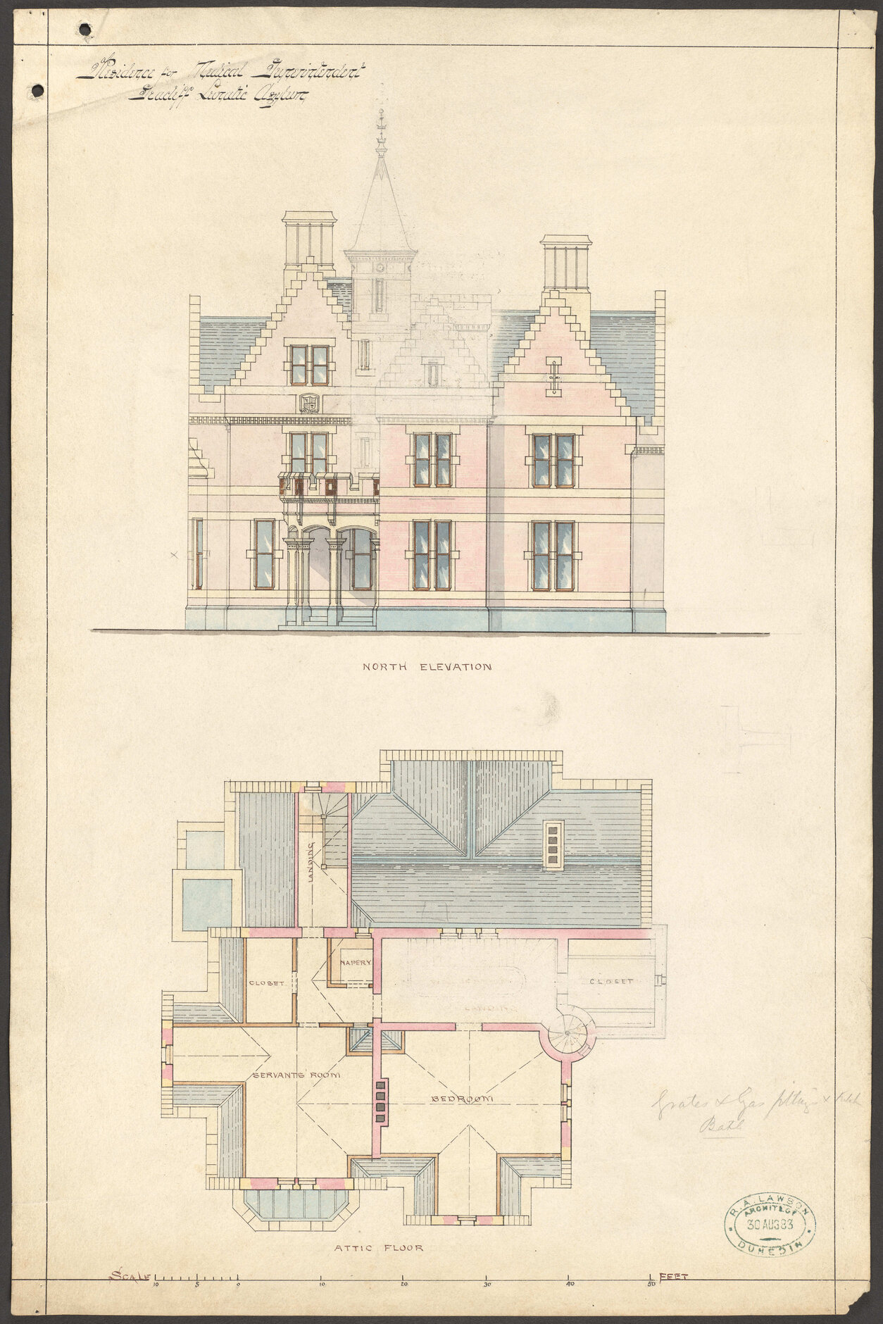 Residence for Medical Superintendent, Seacliff Lunatic Asylum
