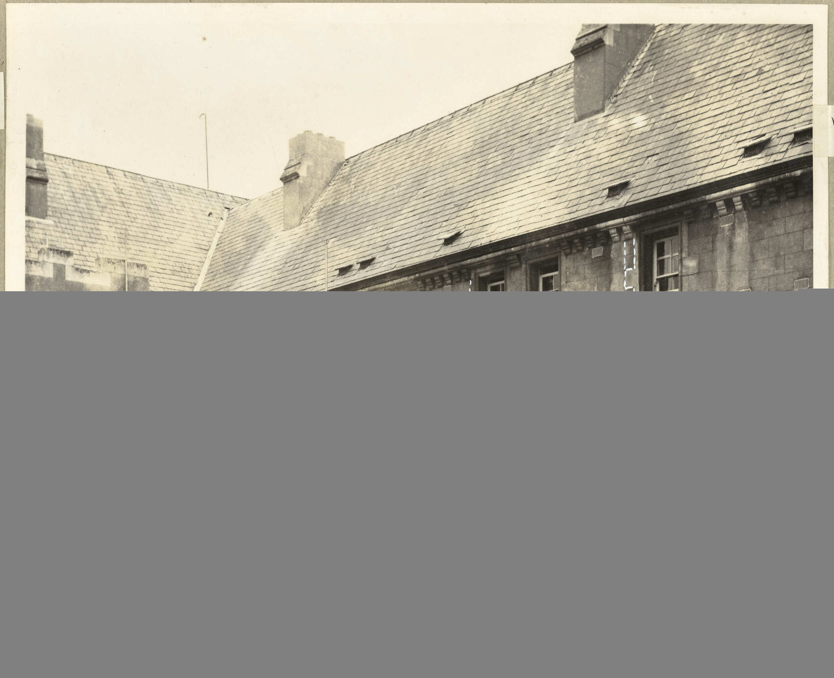 North West Elevation. Women's Airing Yard. [Seacliff Hospital]