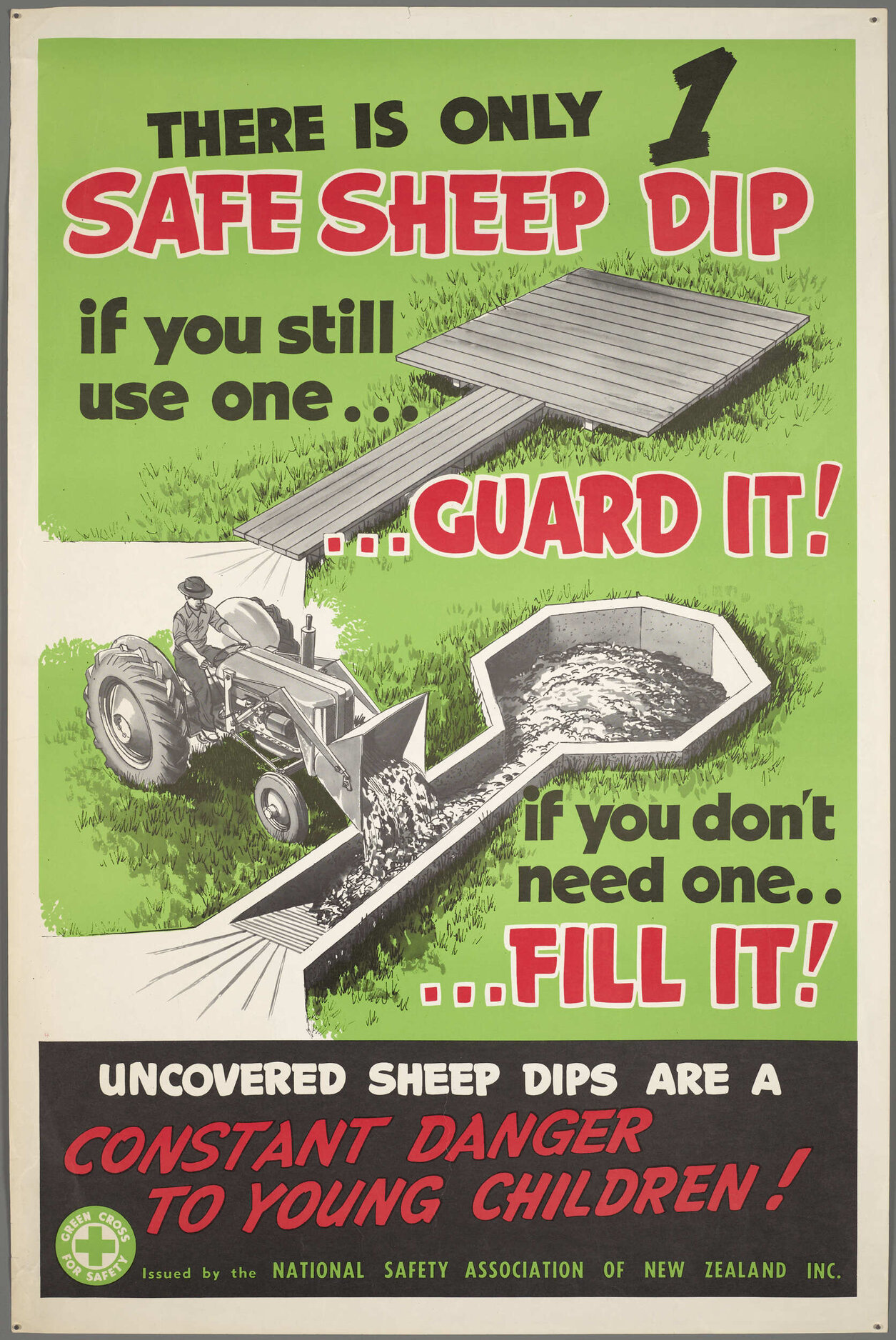 "There is only 1 safe sheep dip if you still use one... ... Guard It! if you don't need one.. ...Fill It!"