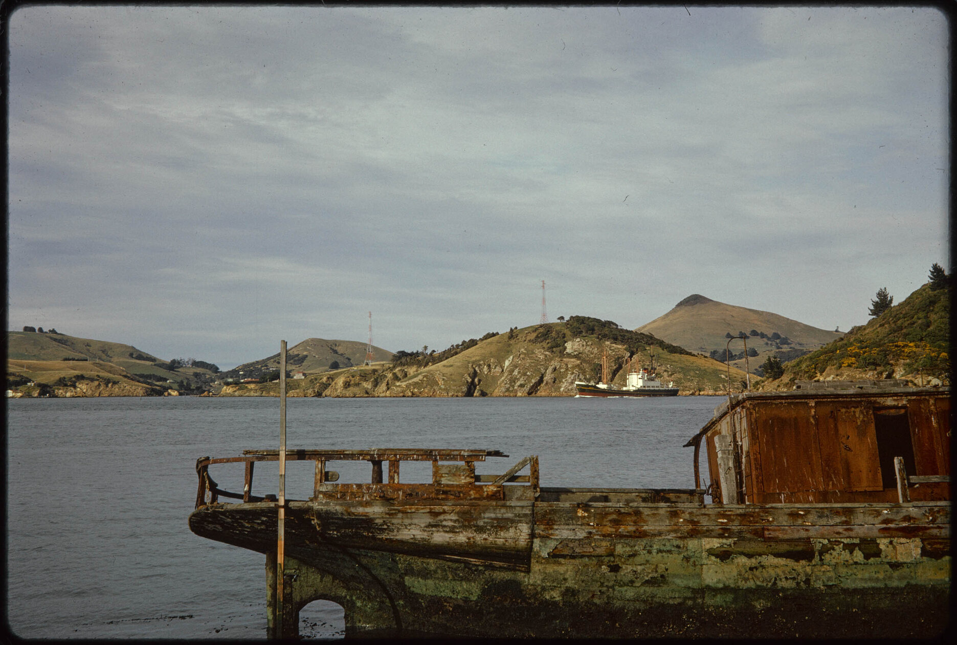 View across the harbour from Port Chalmers