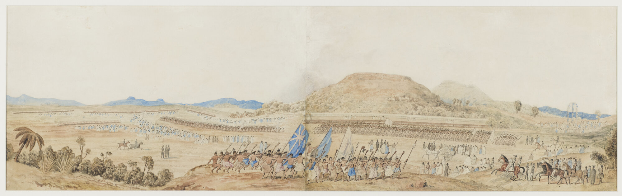 Native feast held at Remuera, Auckland, New Zealand. May 11 1844