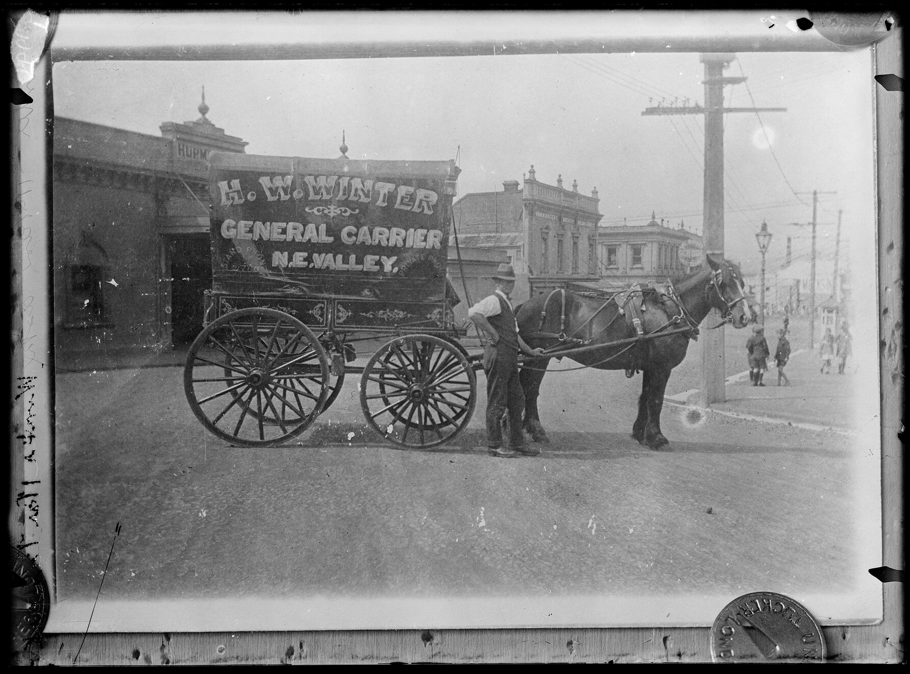 H.W. Winter, General Carriers, taken in Moray Place