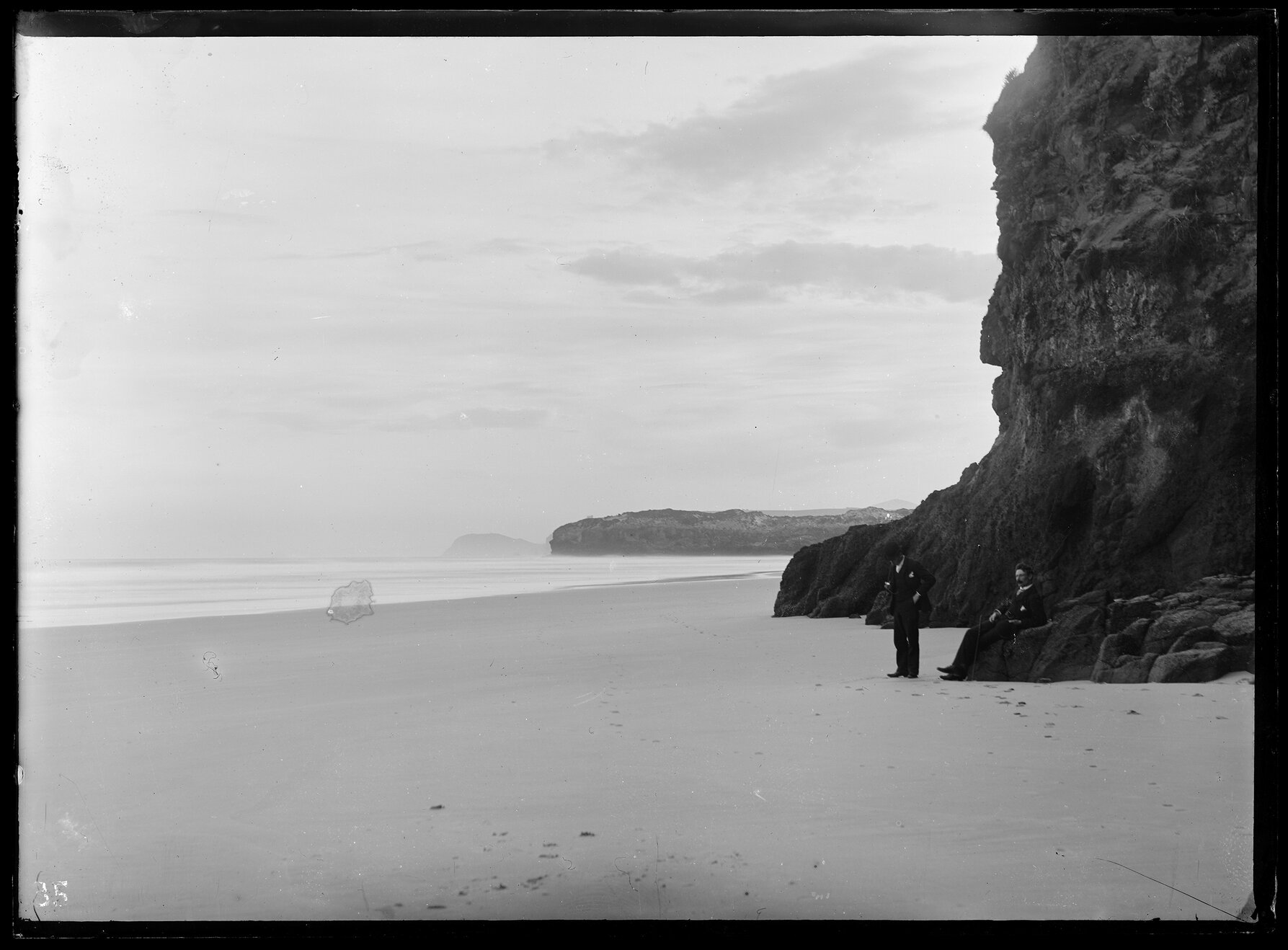 Two men at Smails Beach