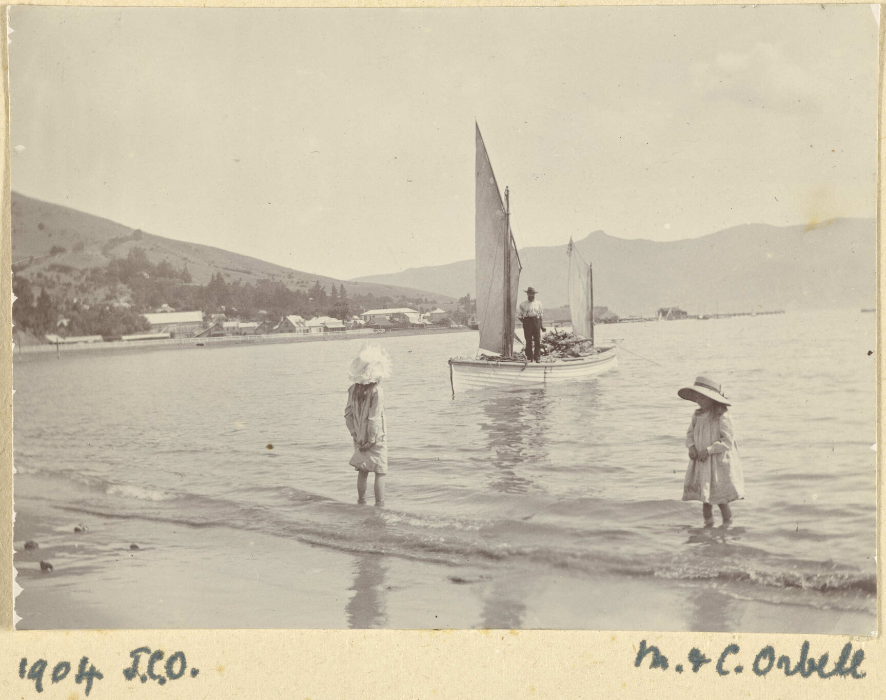 Marjorie and Colleen Orbell, Akaroa