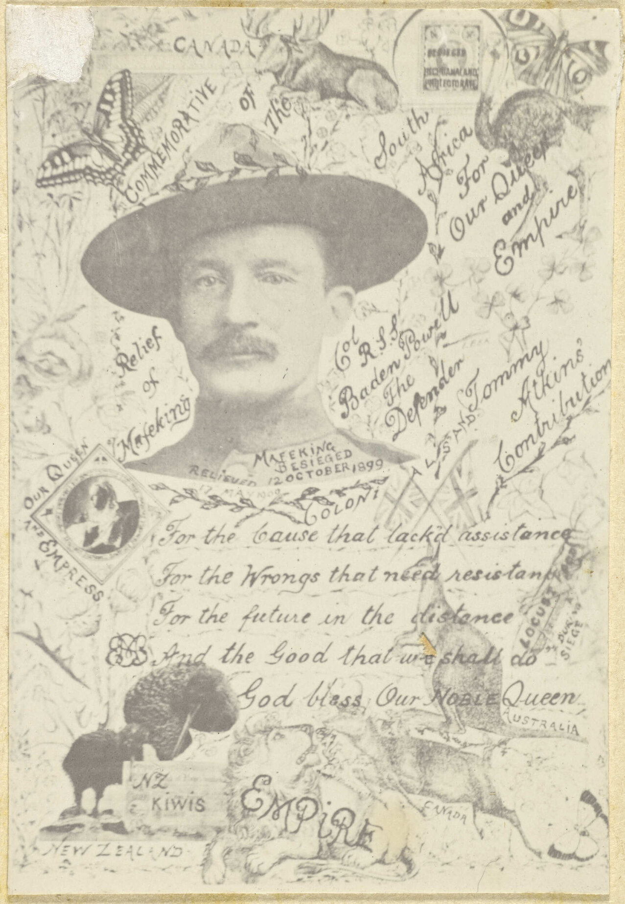 South African War commemorative collage