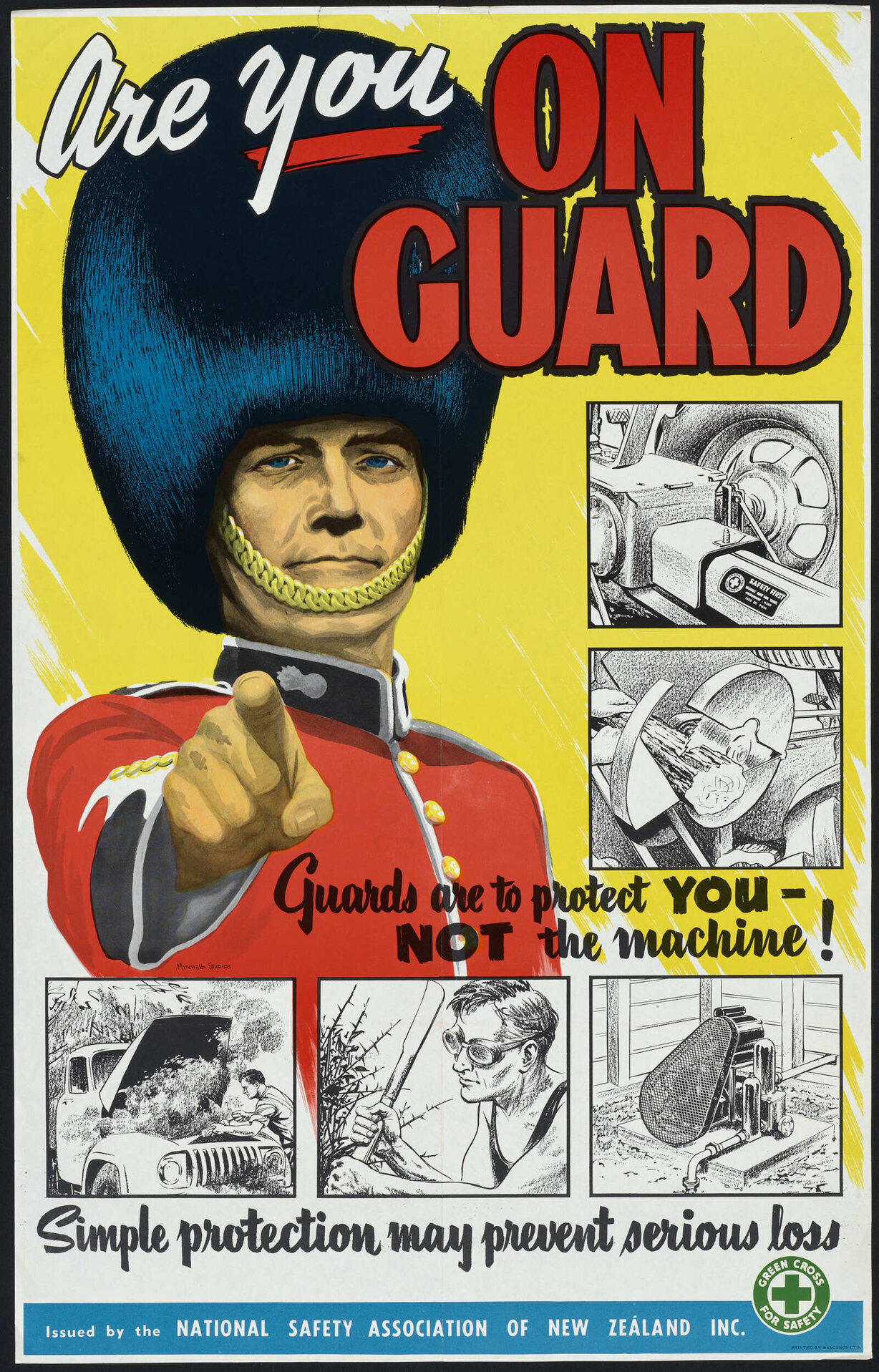 "Are you On Guard Guards are to protect You - Not the machine!"
