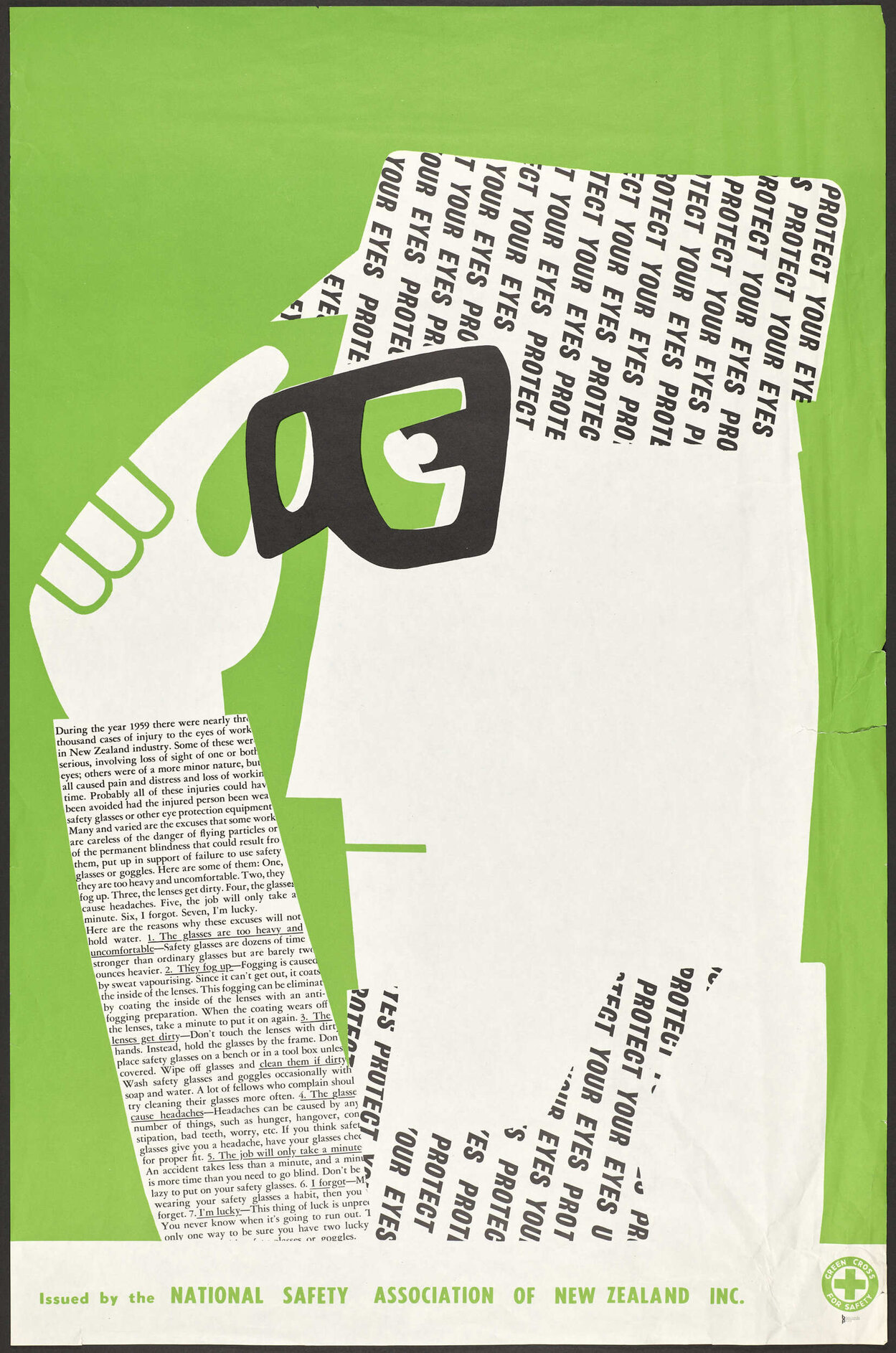 "Protect your eyes Protect your eyes Protect your eyes..."