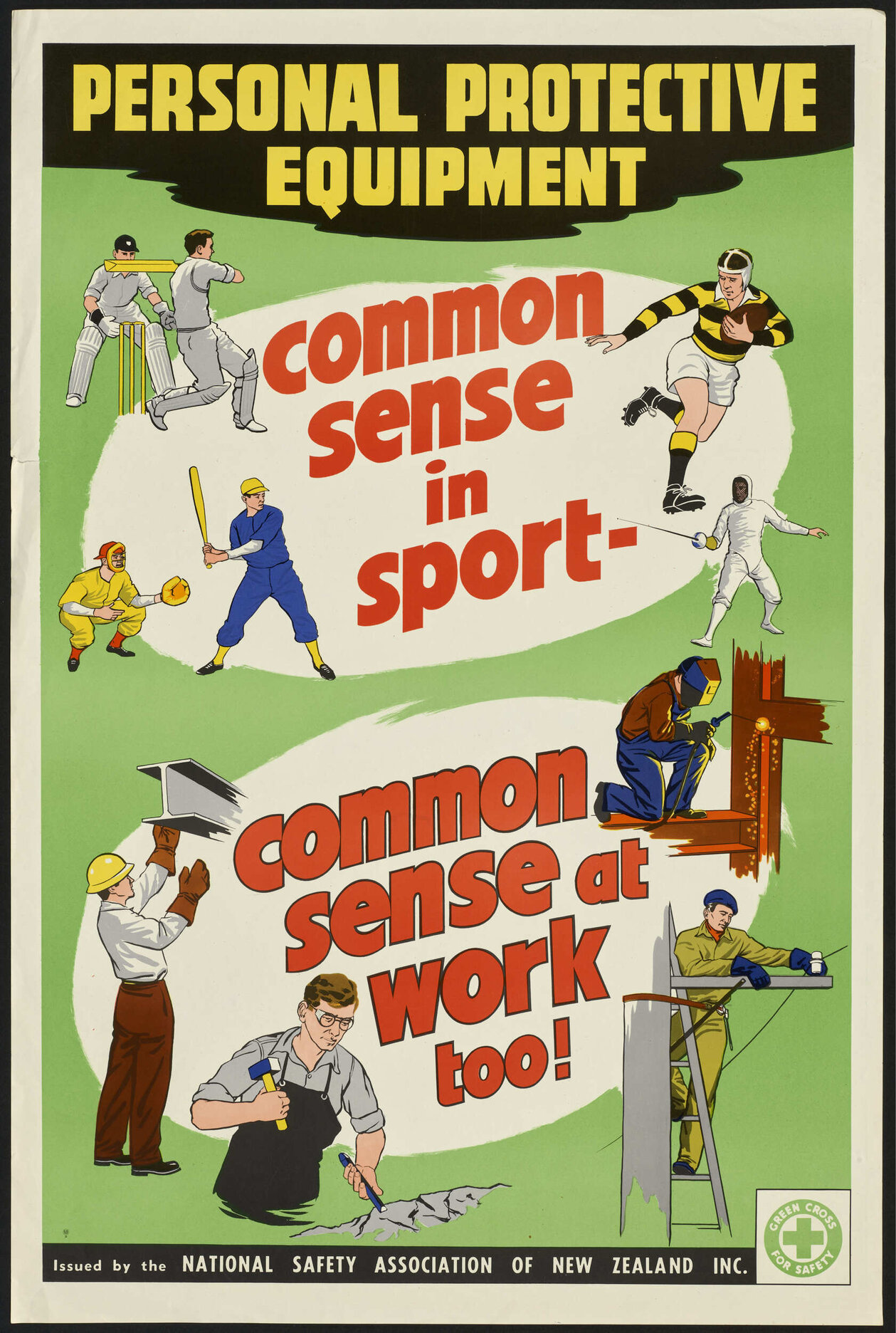 "Personal Protective Equipment common sense in sport - common sense at work too!"