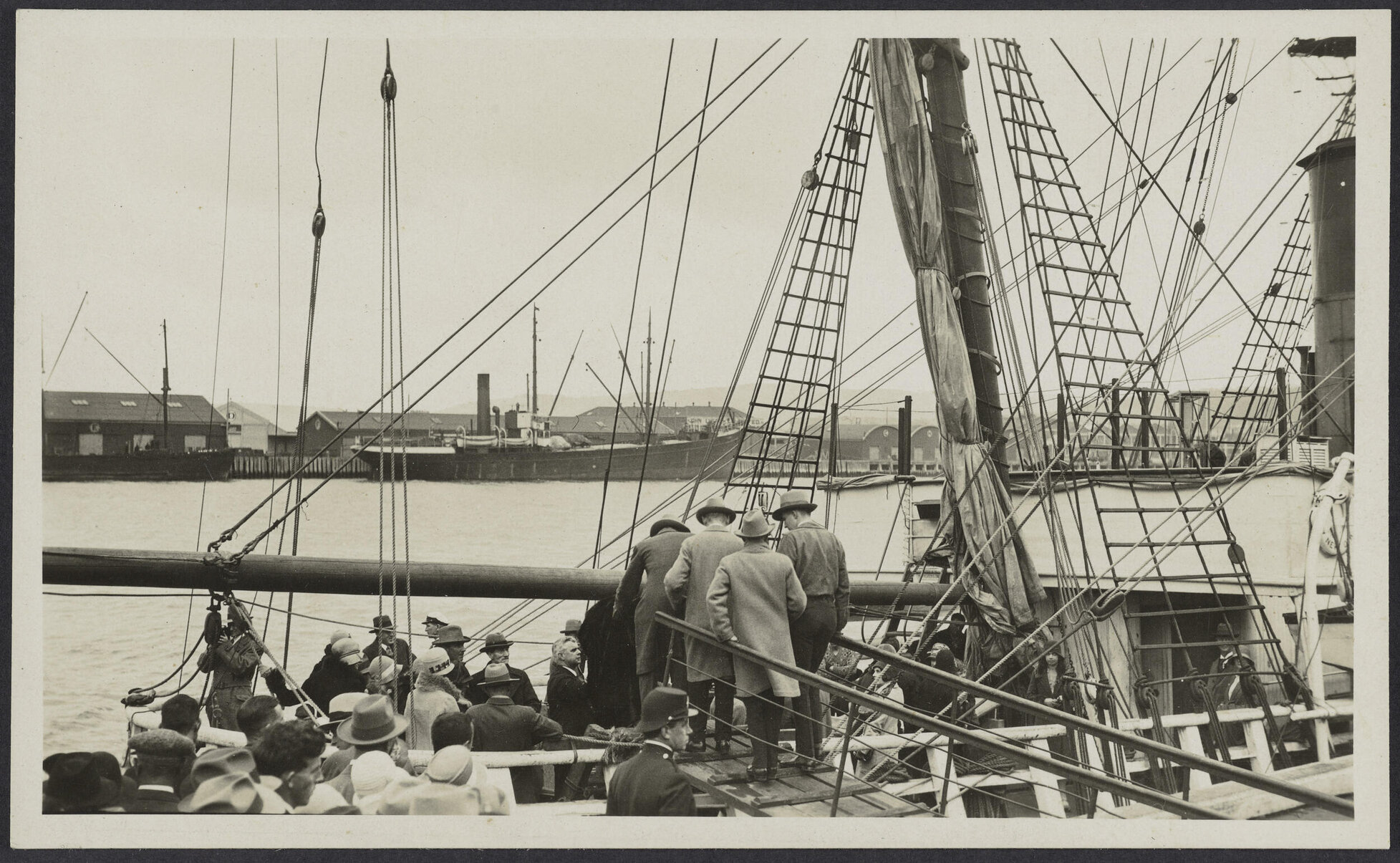 Friends and officials only bidding farewell