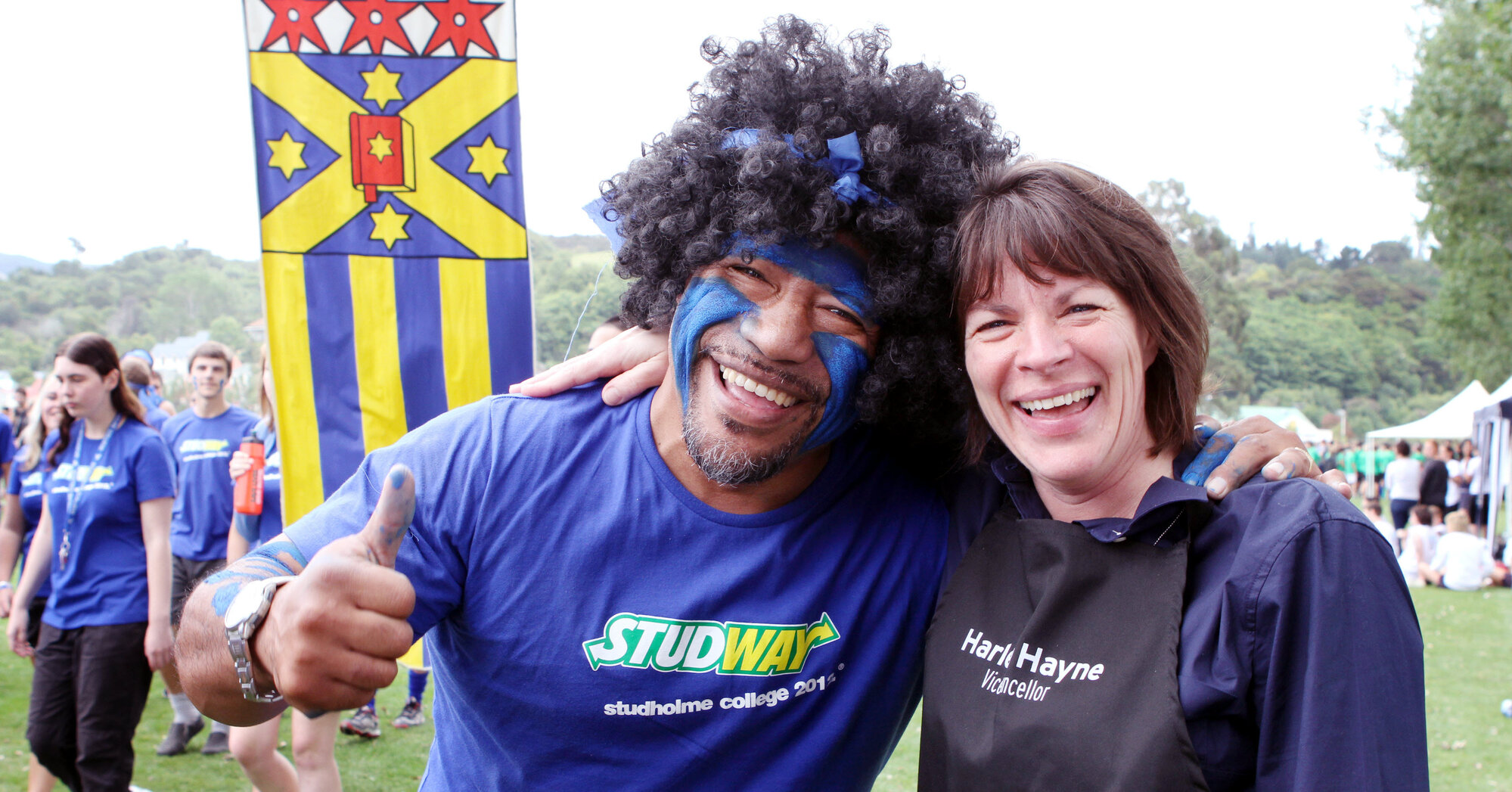 Ziggy Lesa and Harlene Hayne at College Sports Day