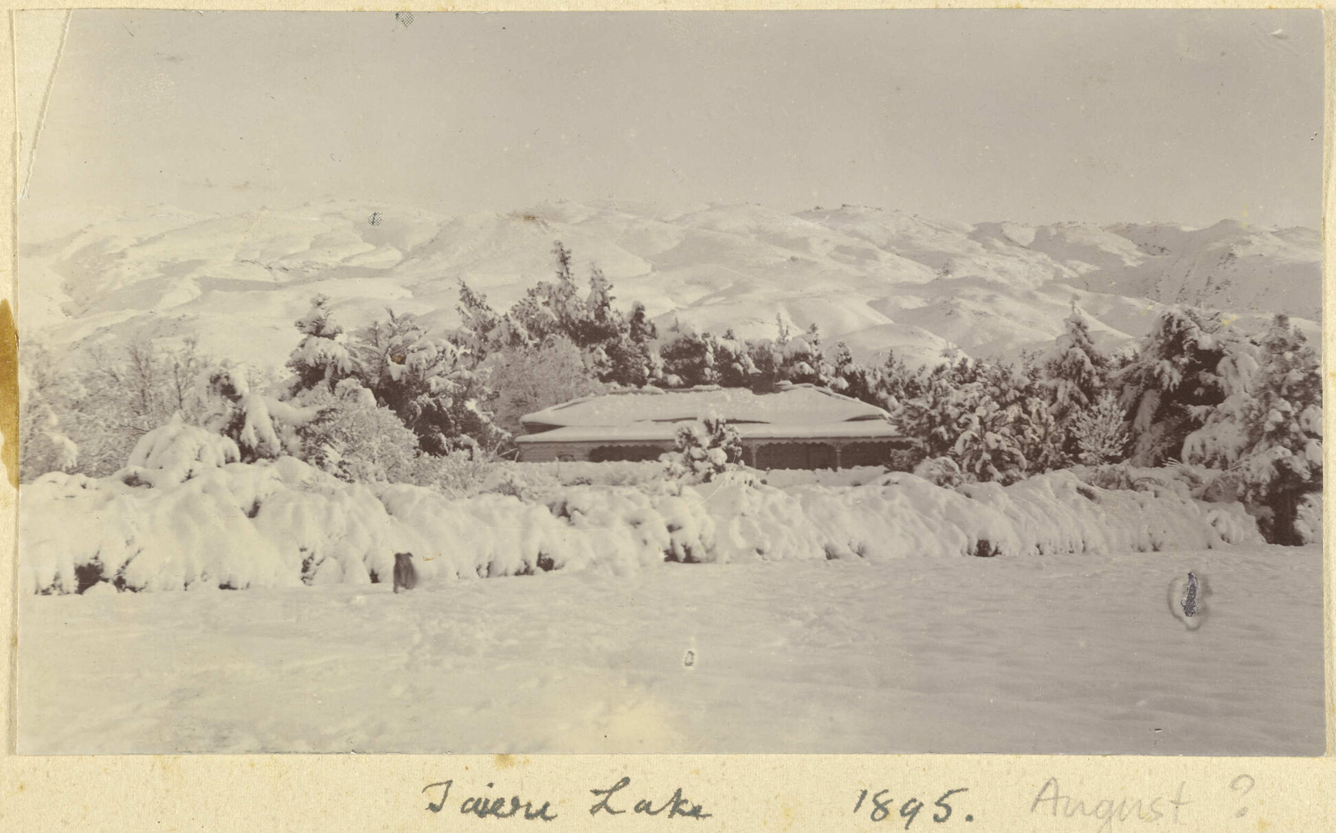 Homestead at Taieri Lake Station under snow