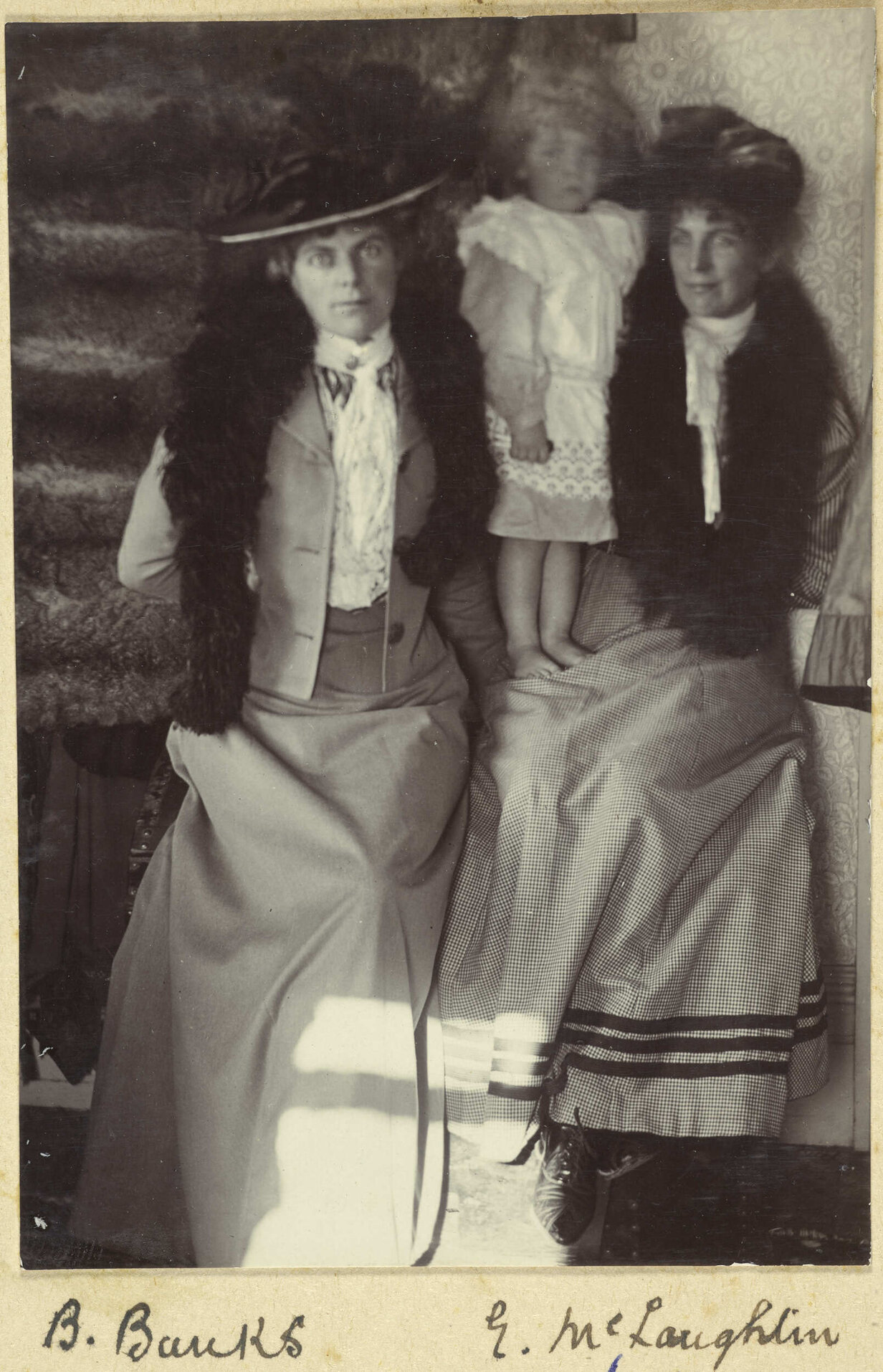 B. Banks, E. McLaughlin and child
