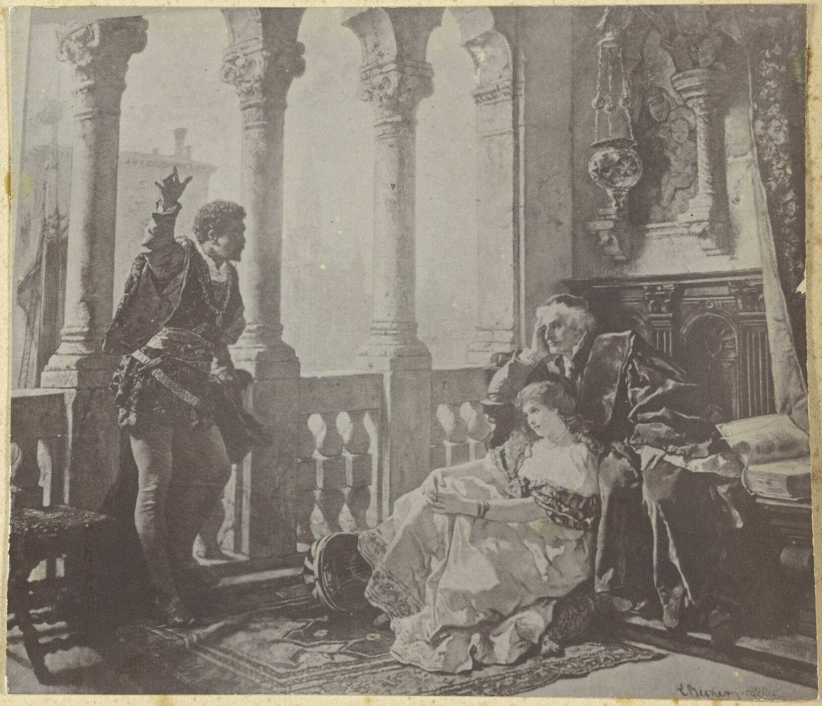 Painting by C. L. F. Becker