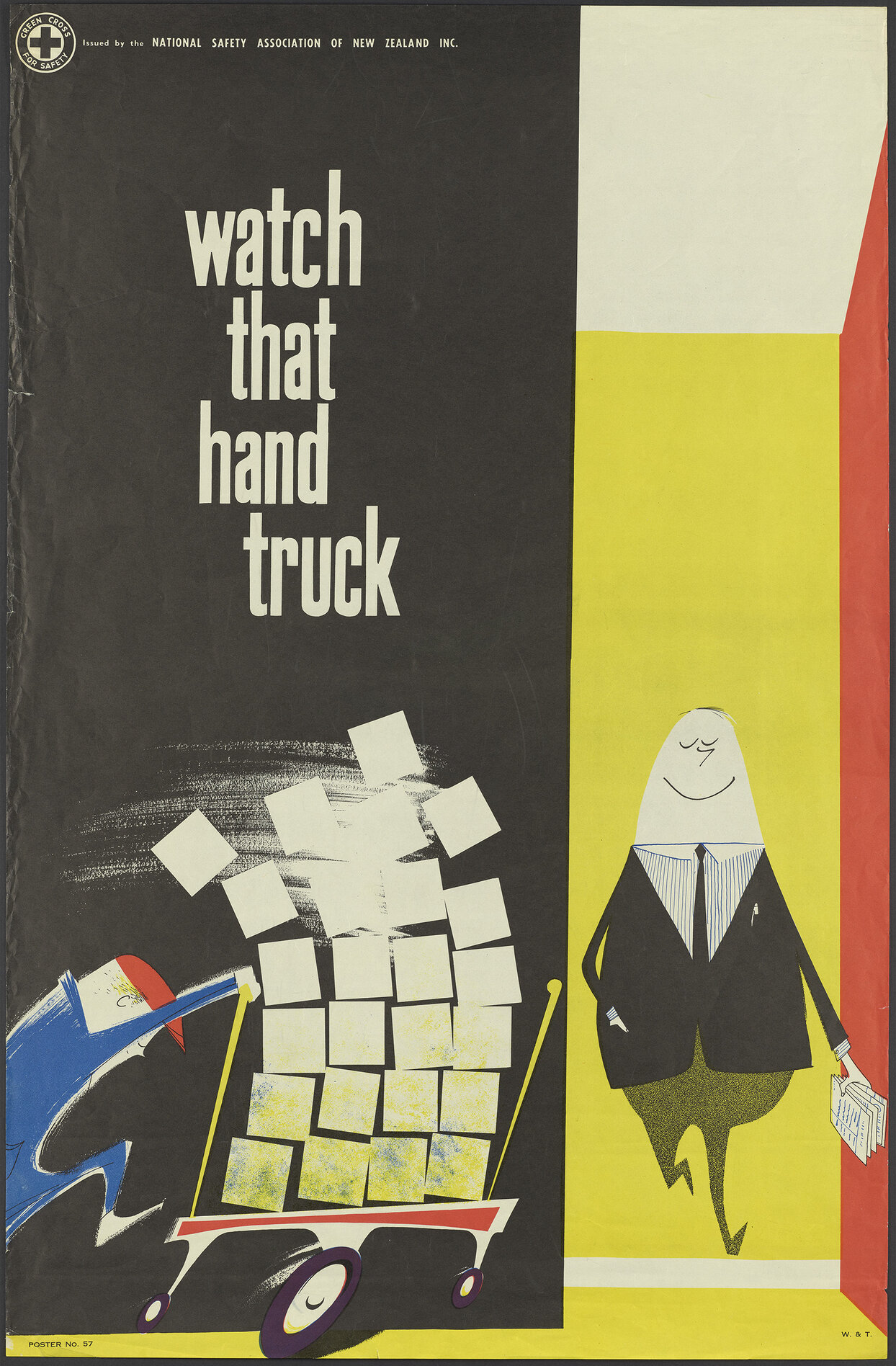 "watch that hand truck"