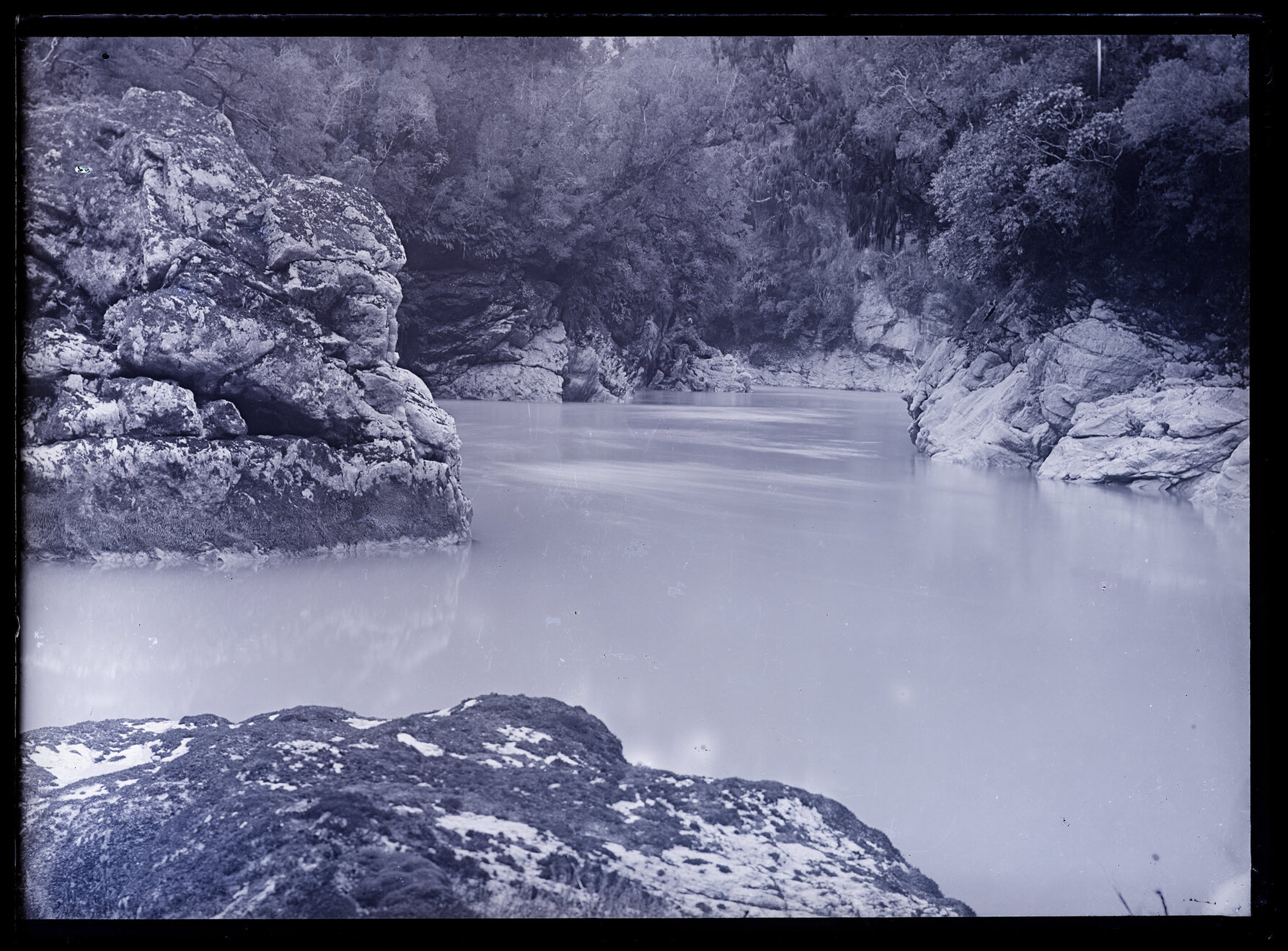 Pool in a river gorge, Westland