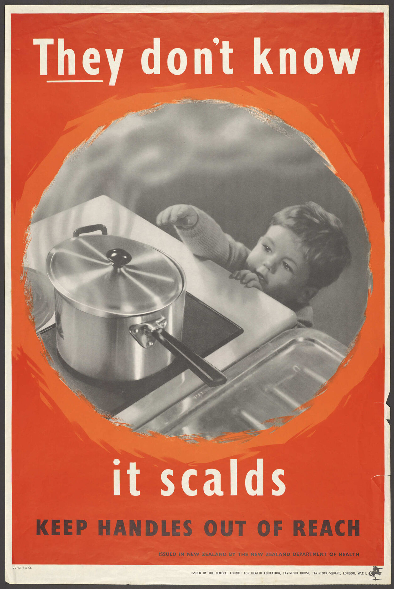 "They don't know it scalds Keep Handles Out Of Reach"