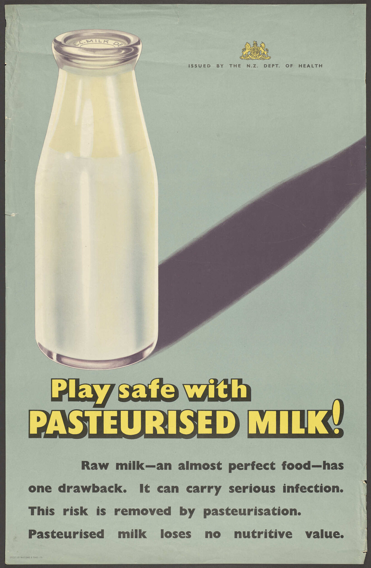 "Play safe with Pasteurised Milk!"
