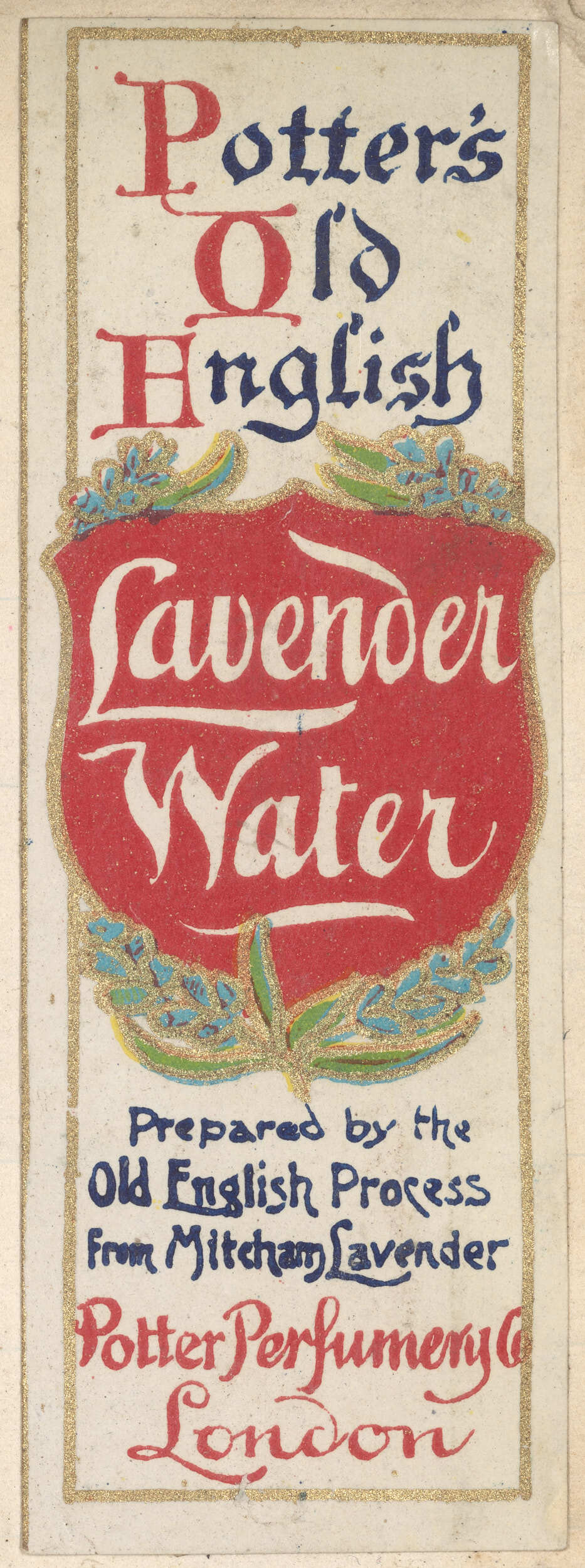 "Potter's Old English Lavender Water"