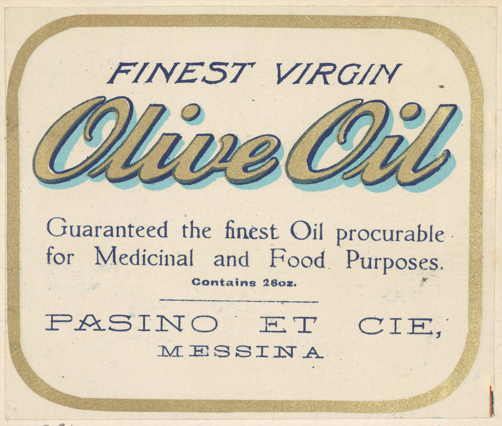 "Finest Virgin Olive Oil"