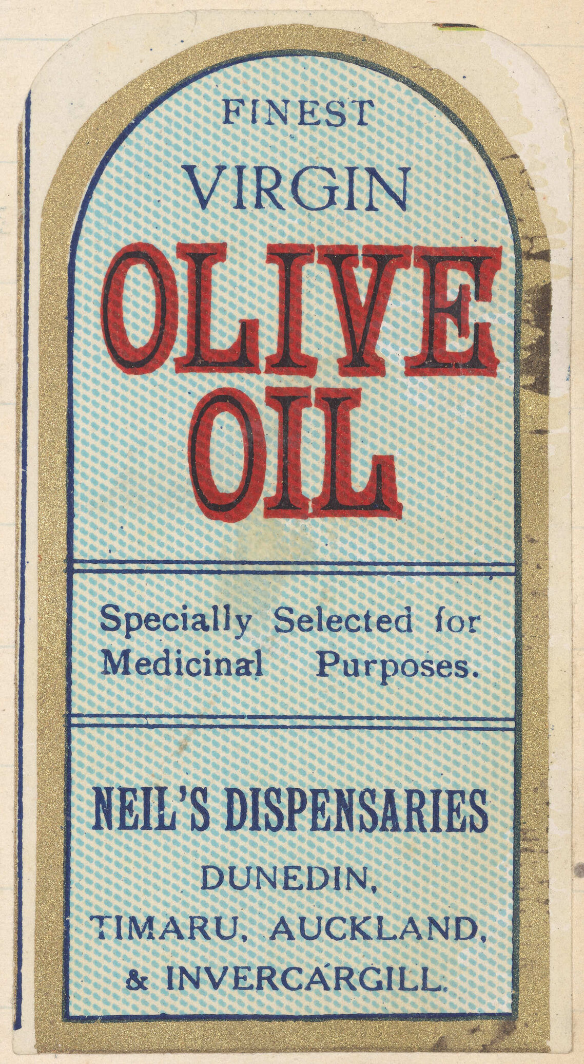 "Finest Virgin Olive Oil"