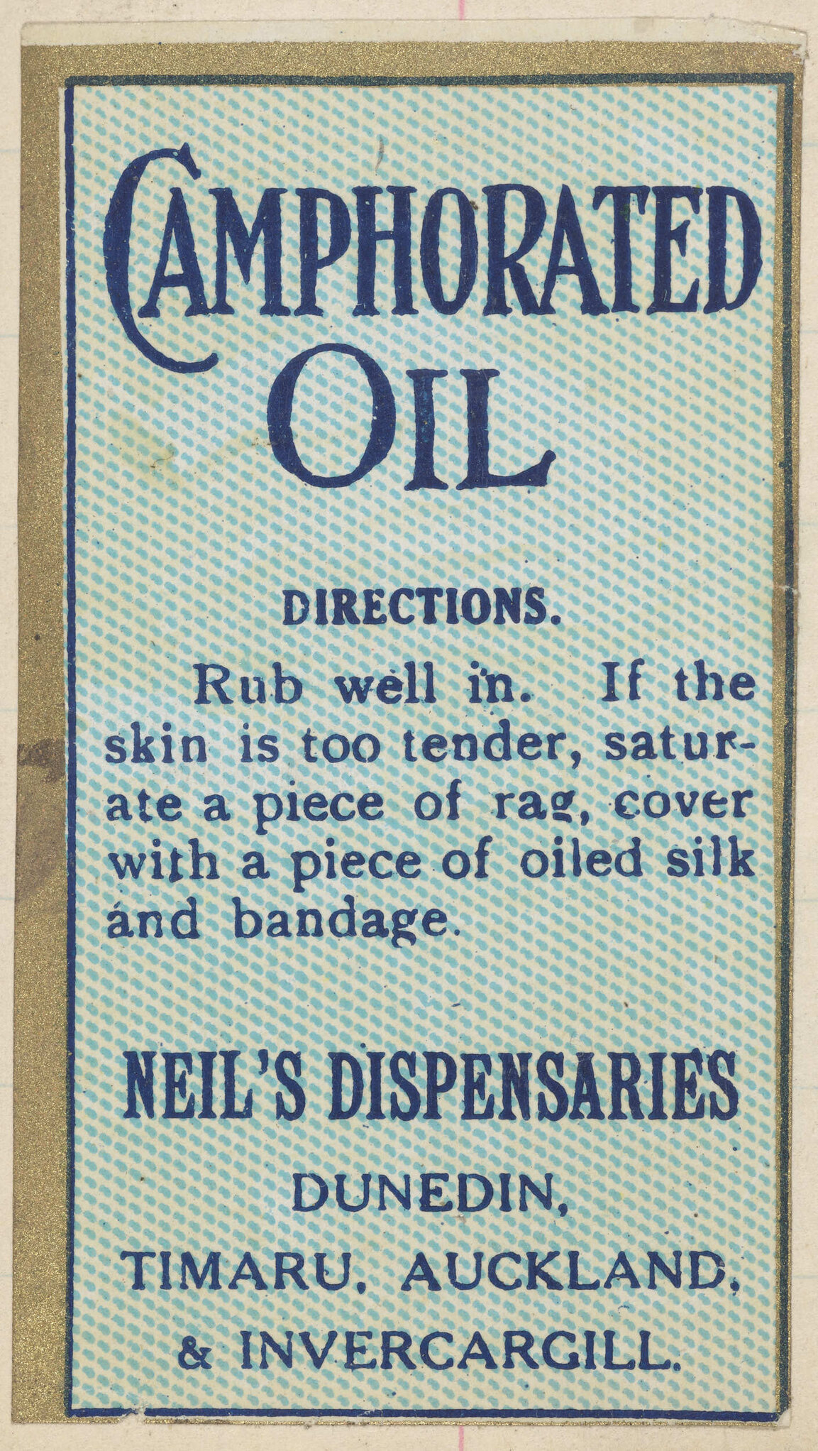"Camphorated Oil"