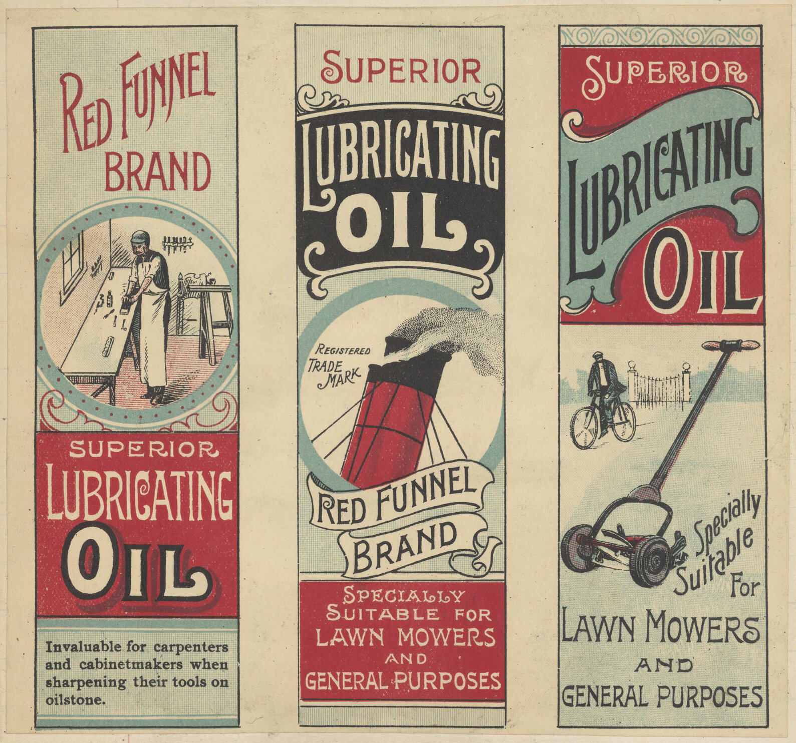 "Red Funnel Brand Superior Lubricating Oil"