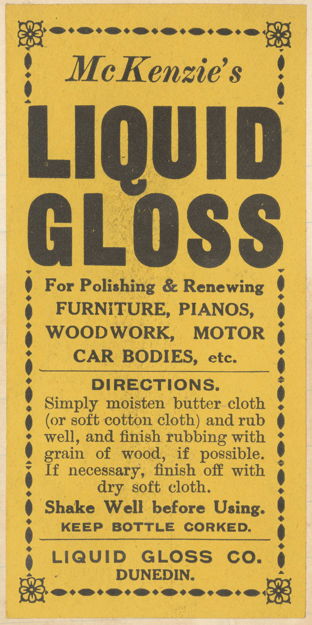 "McKenzie's Liquid Gloss"