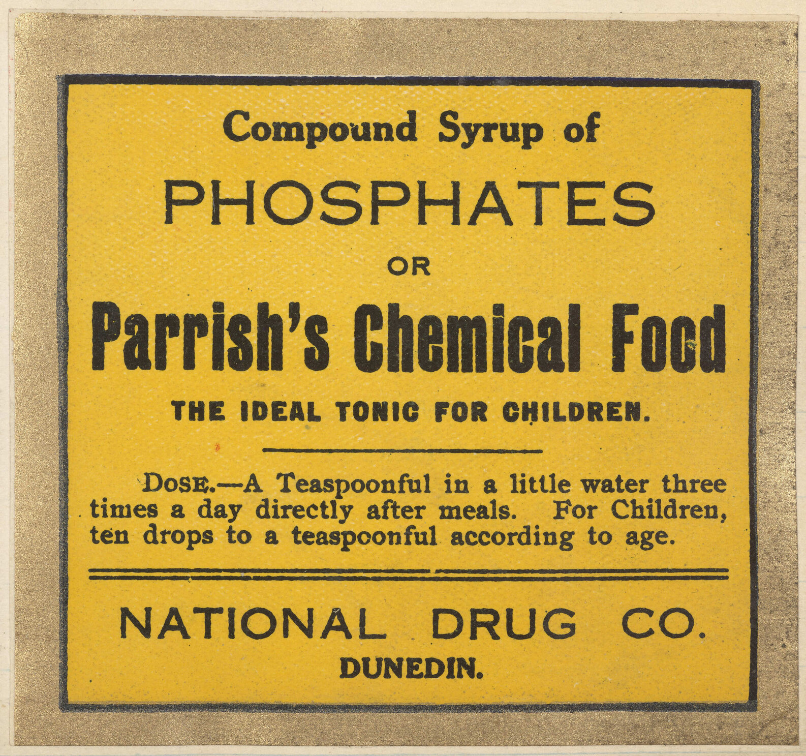 "Compound Syrup of Phosphates or Parrish's Chemical Food"