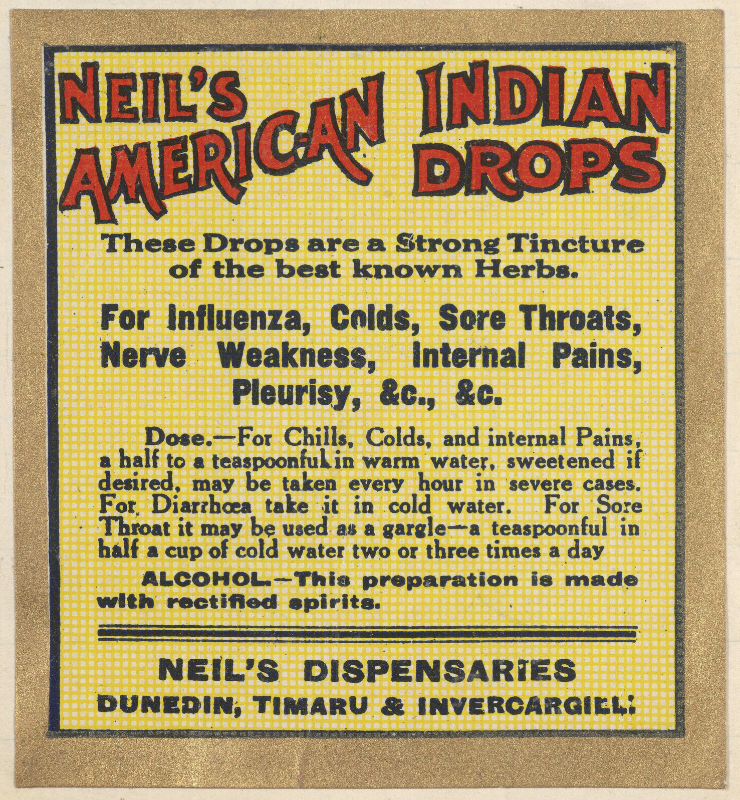 "Neil's American Indian Drops"