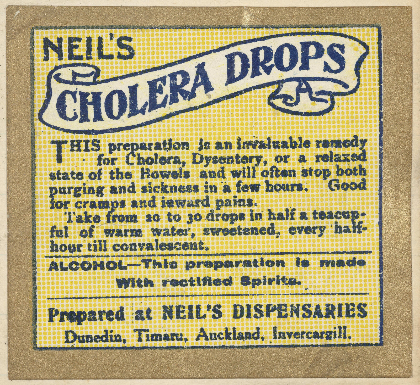 "Neil's Cholera Drops"