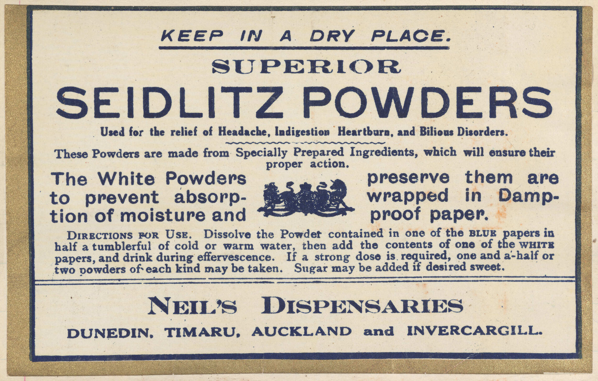 "Superior Seidlitz Powders"