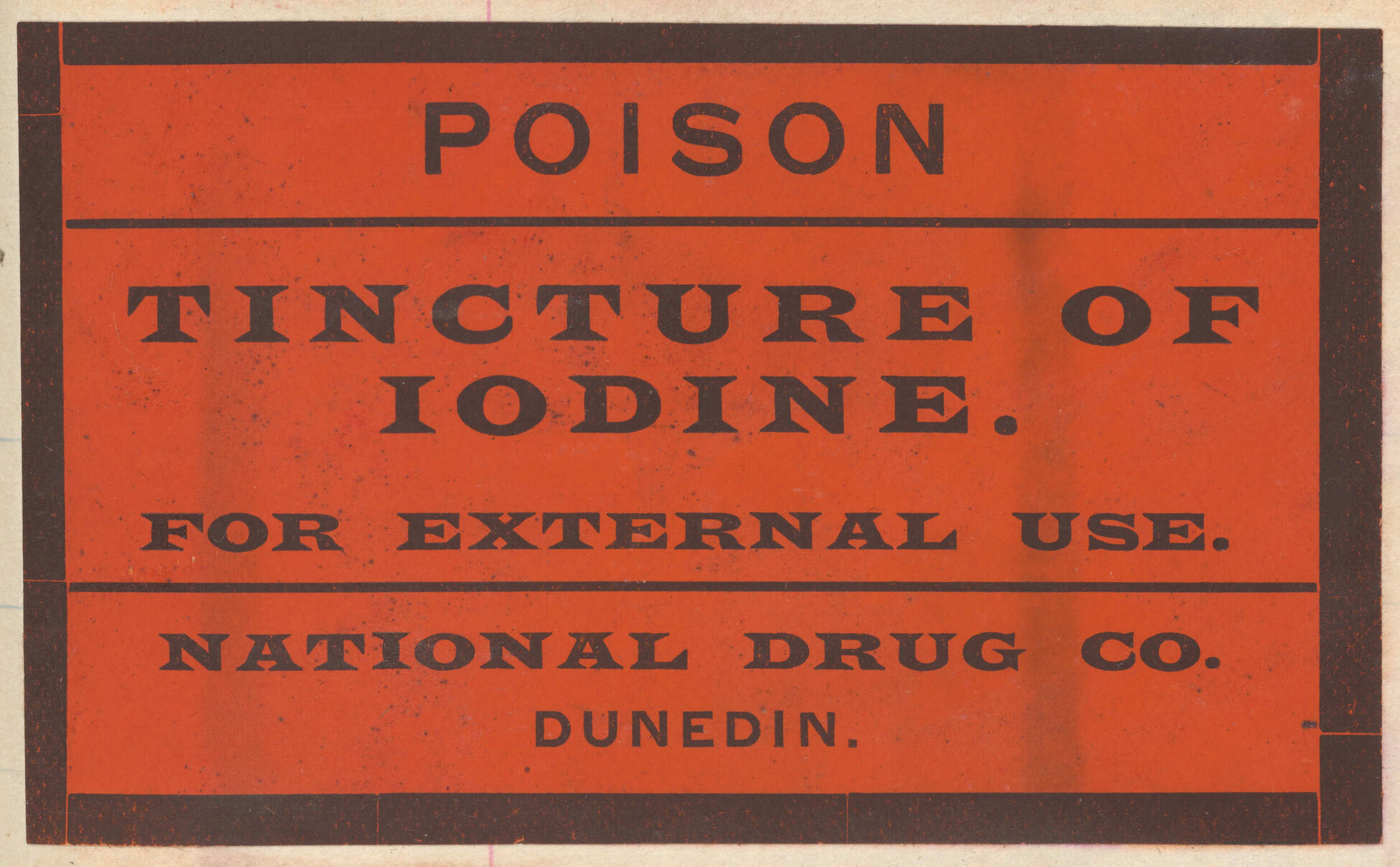 "Poison Tincture of Iodine."