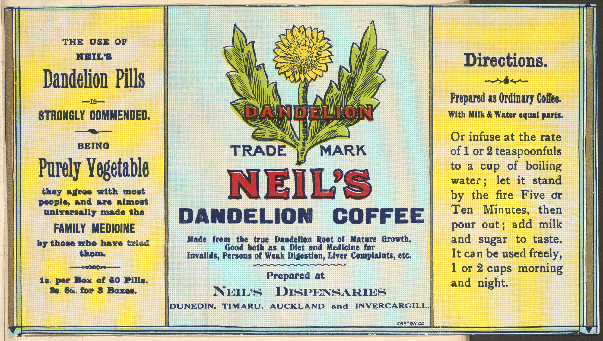 "Neil's Dandelion Coffee"